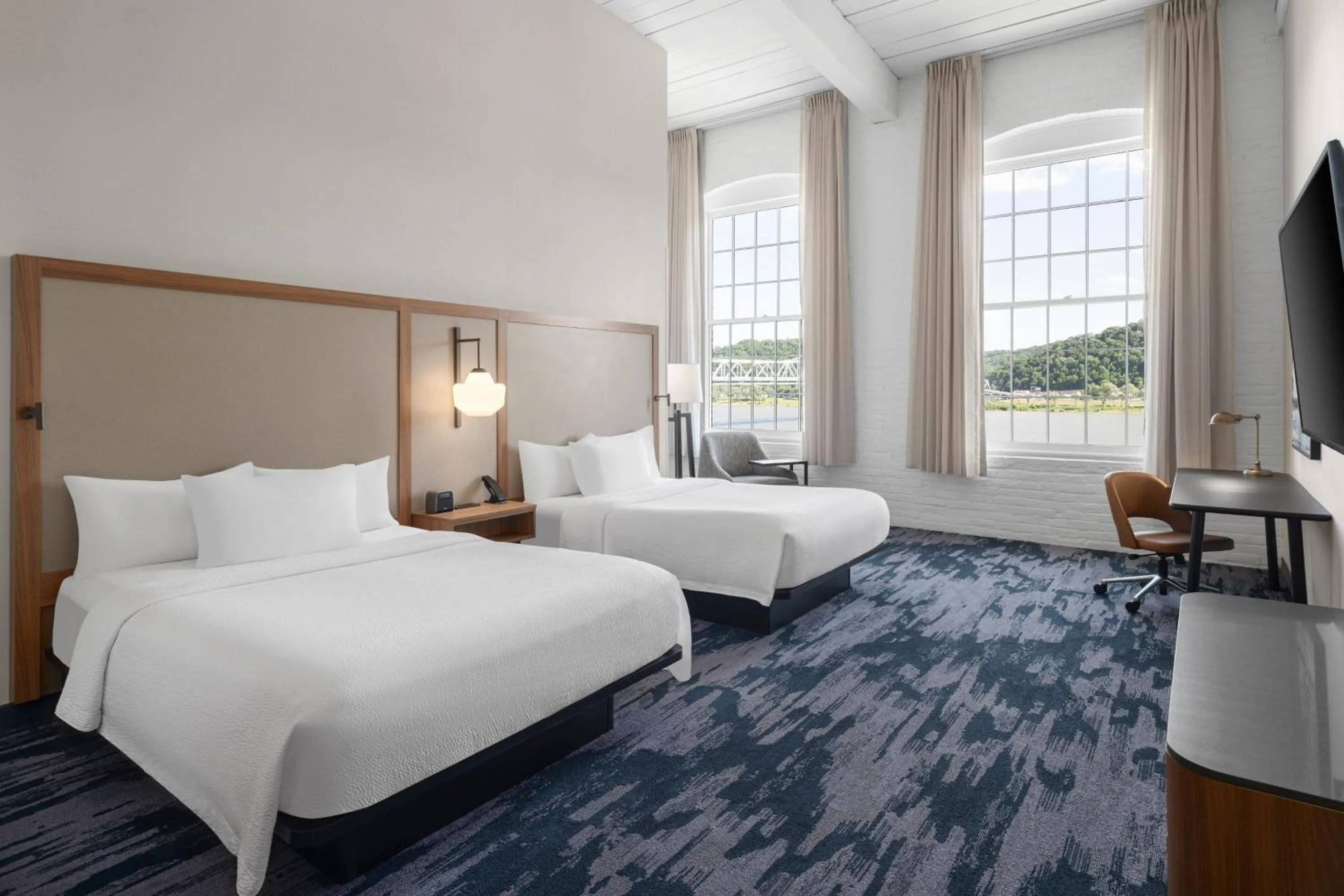 Photo of the whole room, Bed in Fairfield Inn & Suites Madison Historic Eagle Cotton Mill