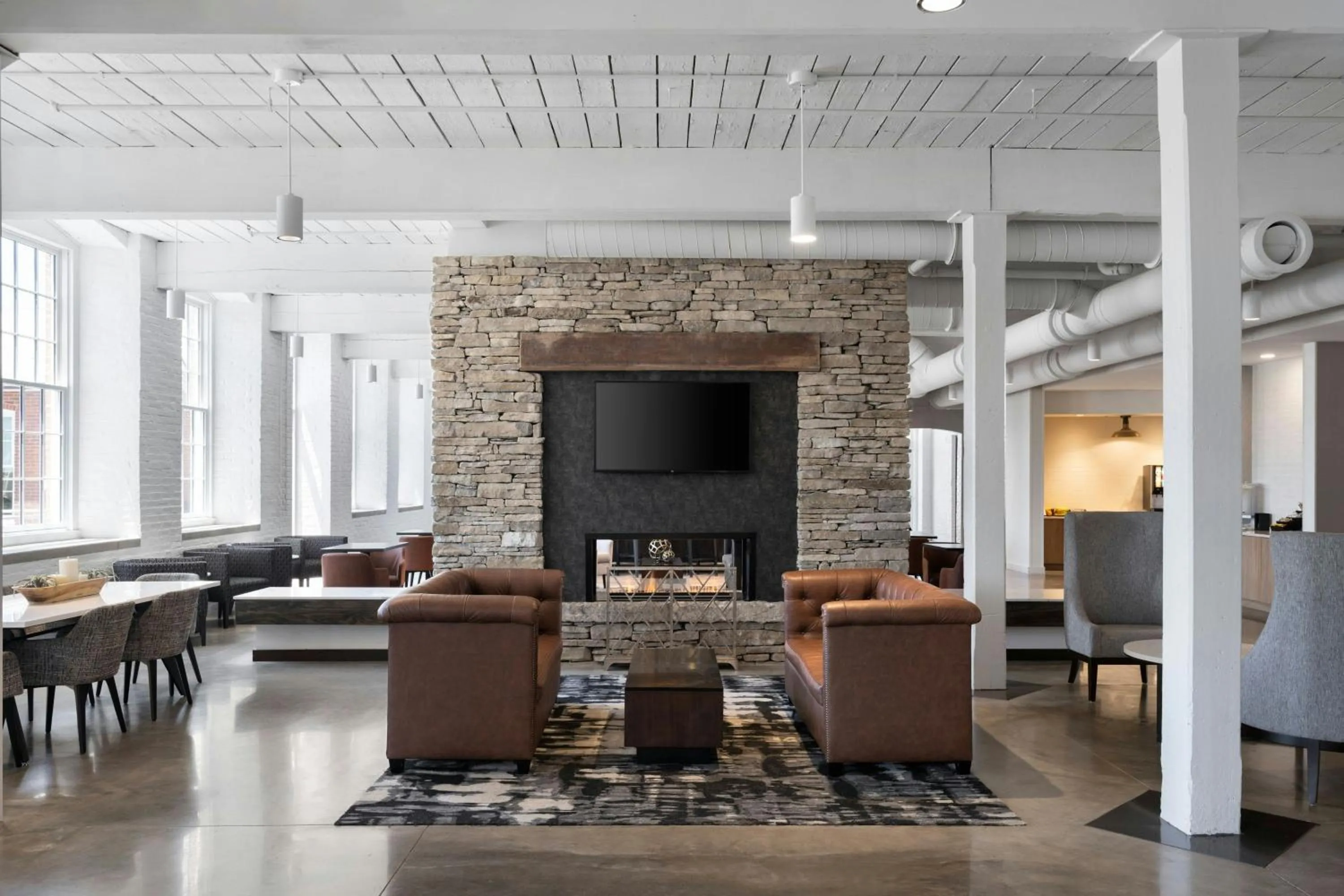 Lobby or reception in Fairfield Inn & Suites Madison Historic Eagle Cotton Mill