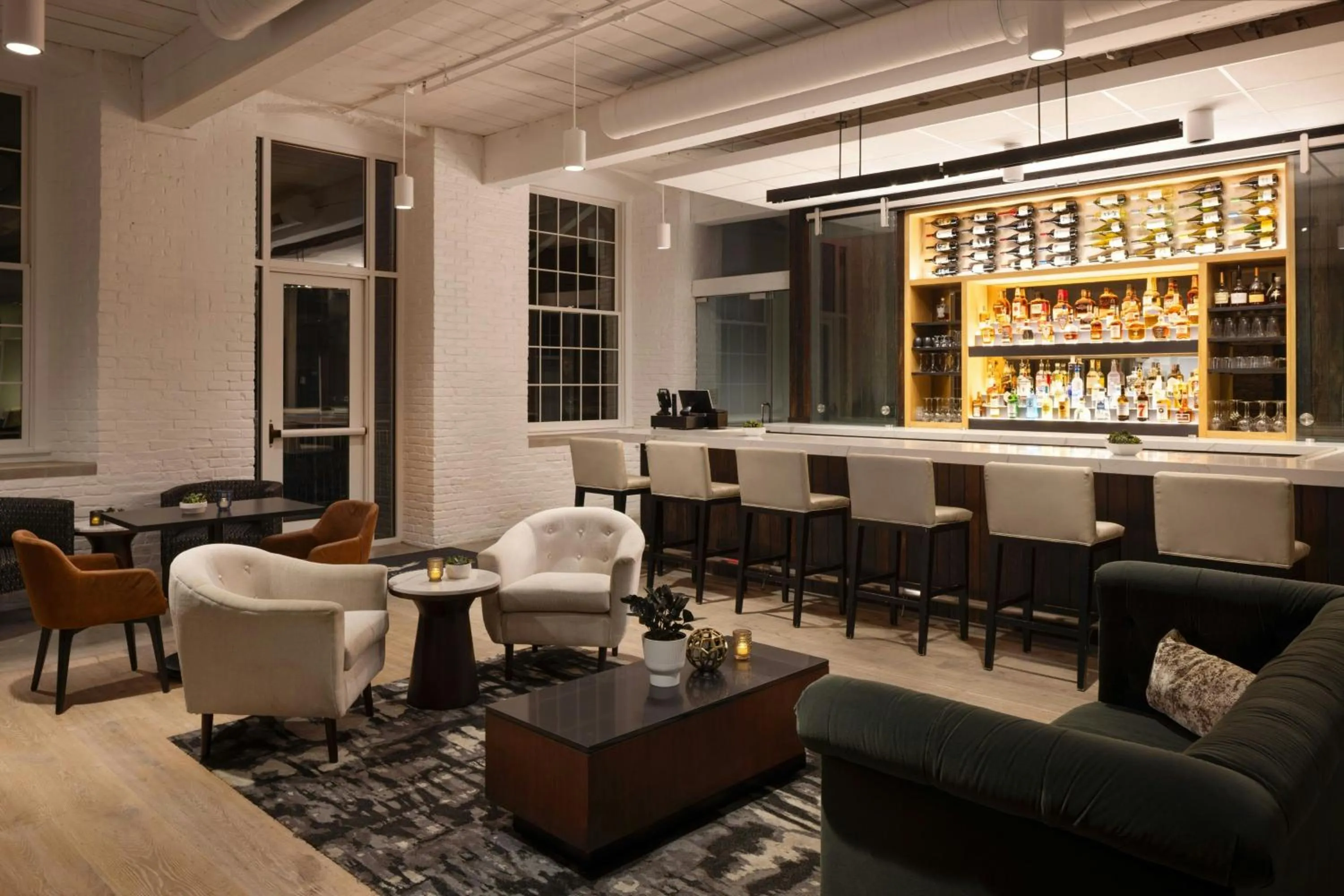 Lounge or bar in Fairfield Inn & Suites Madison Historic Eagle Cotton Mill