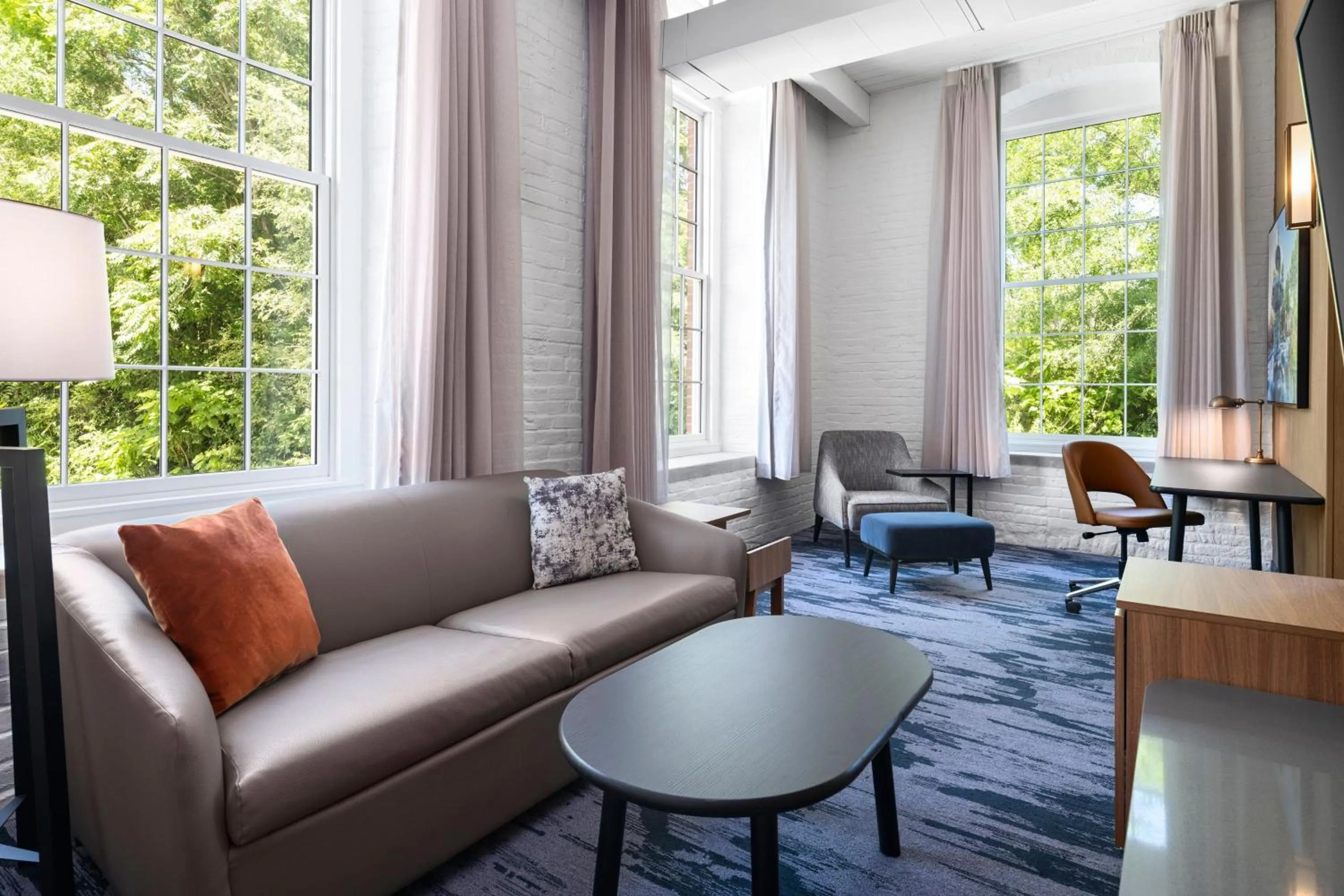 Bedroom in Fairfield Inn & Suites Madison Historic Eagle Cotton Mill