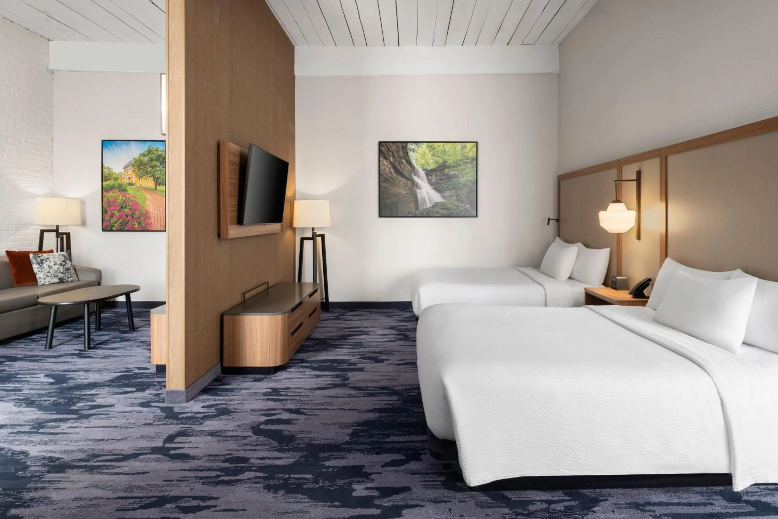 Bedroom, Bed in Fairfield Inn & Suites Madison Historic Eagle Cotton Mill