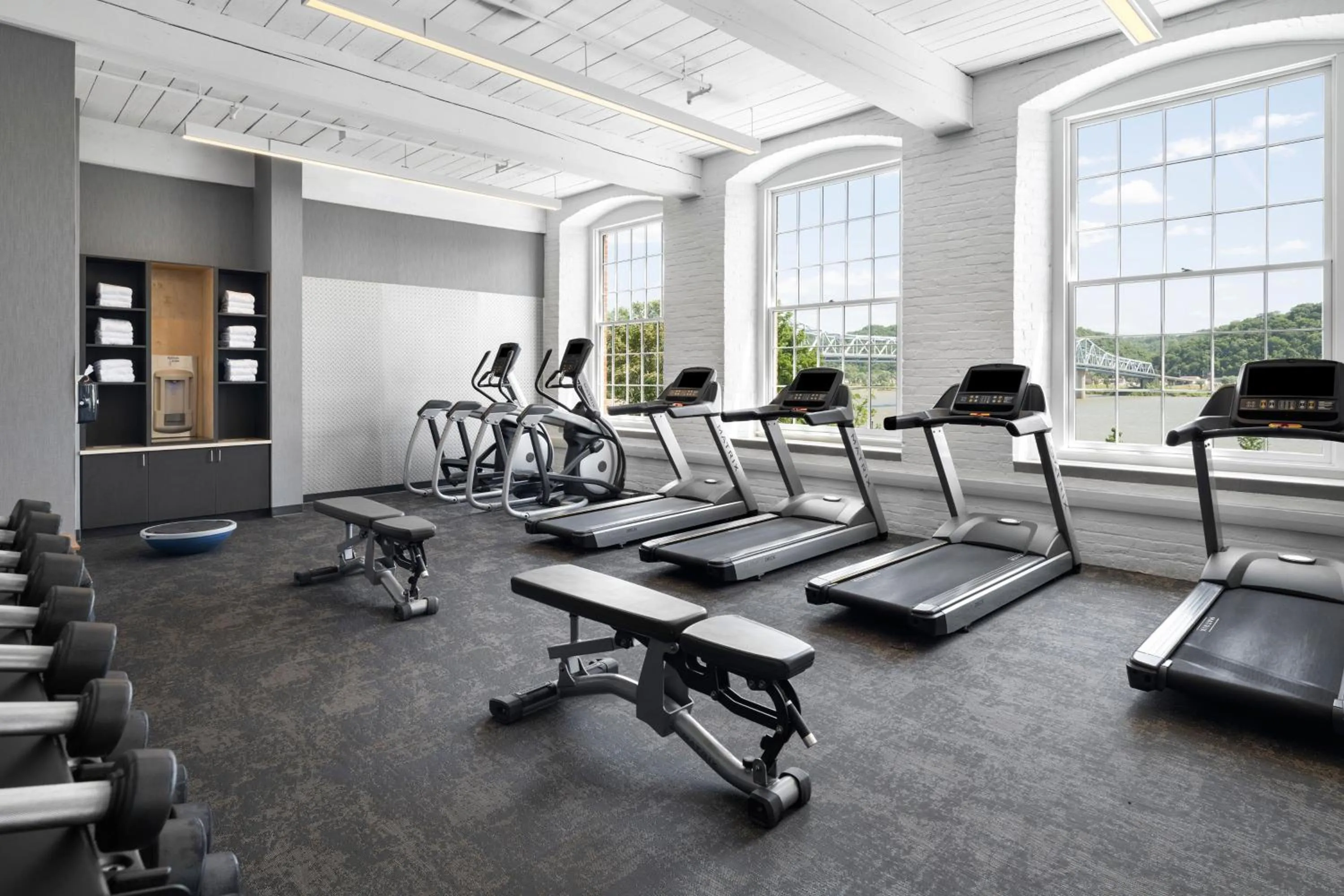 Fitness centre/facilities in Fairfield Inn & Suites Madison Historic Eagle Cotton Mill