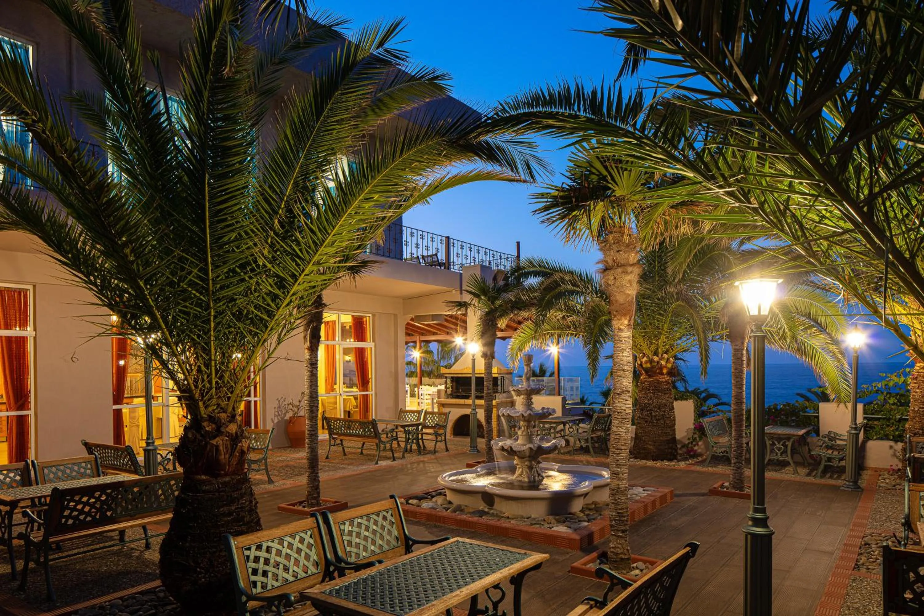 Patio in Europa Resort Hotel