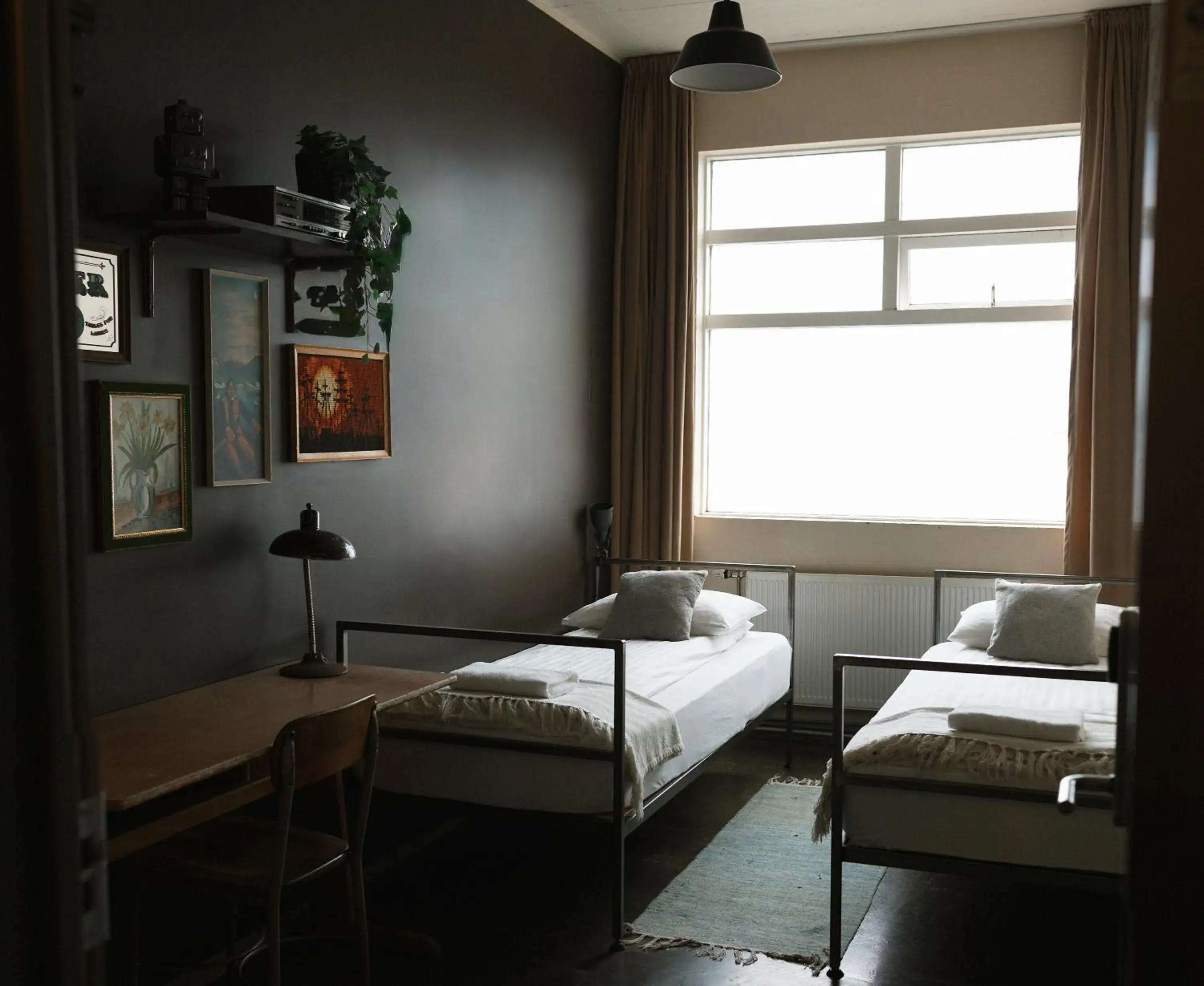 Twin Room with Shared Bathroom in KEX Hostel and Hotel Twin Room with Shared Bathroom in KEX Hostel and Hotel