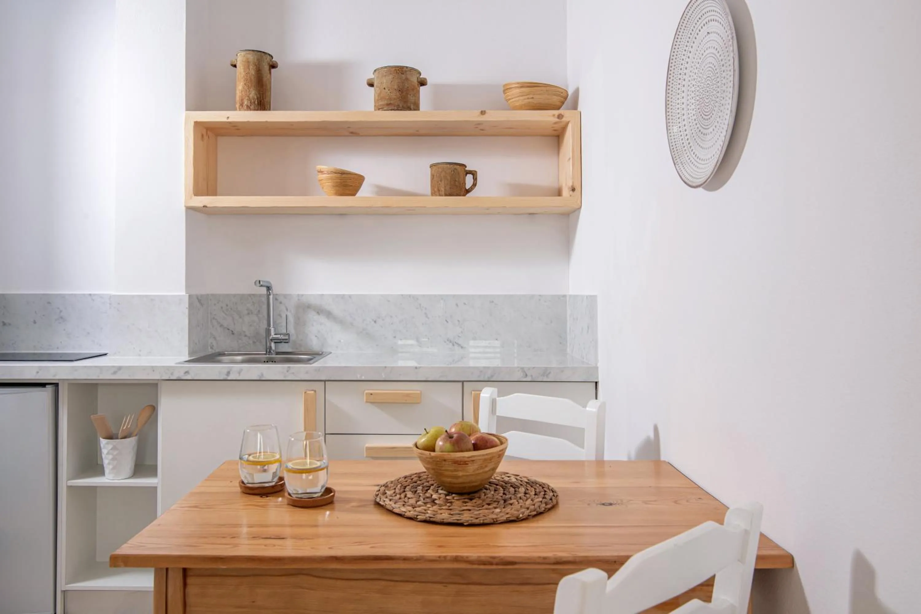 Kitchen or kitchenette in Elèa Concept Hotel & Suites