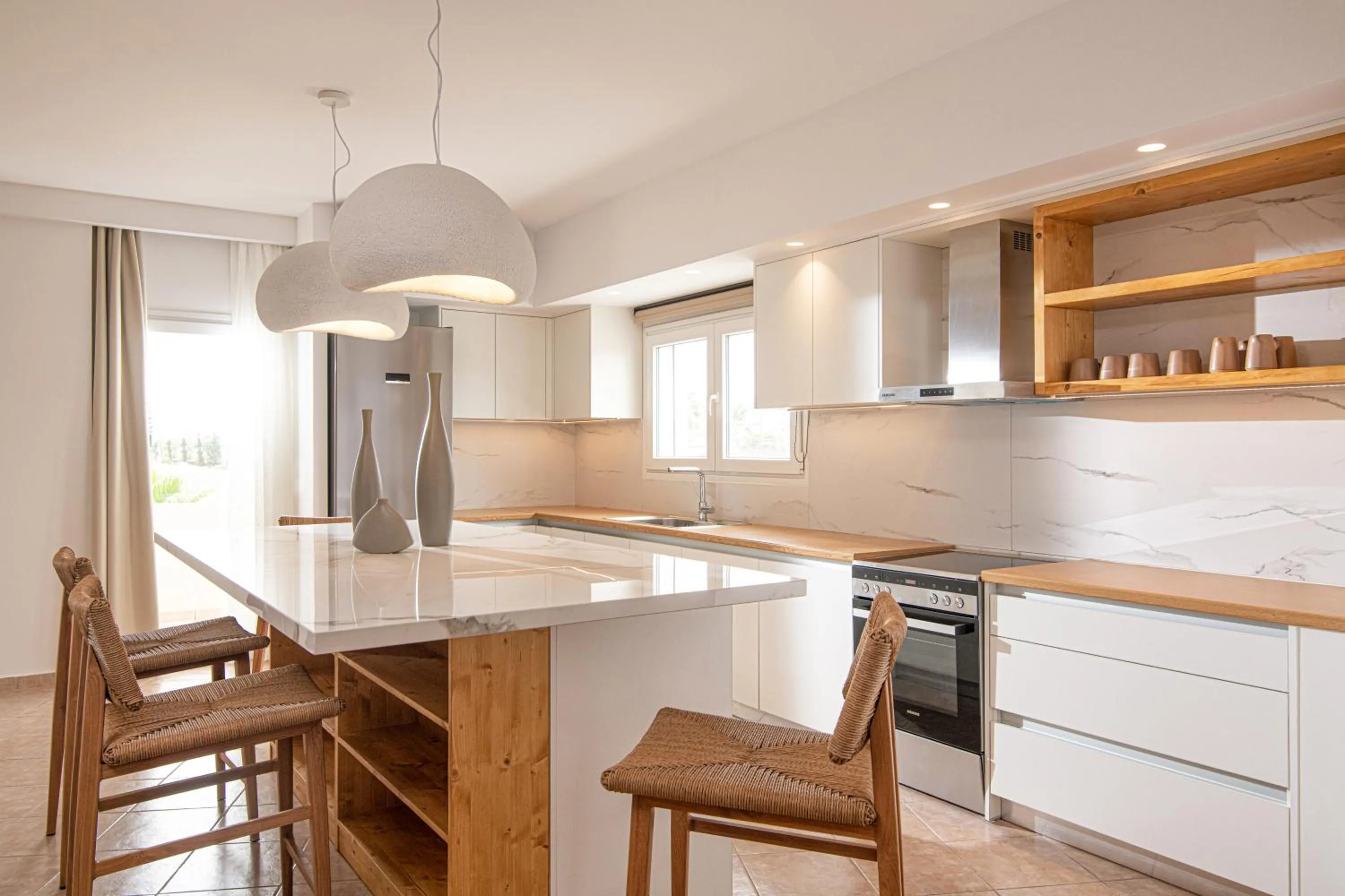 Kitchen or kitchenette in Elèa Concept Hotel & Suites