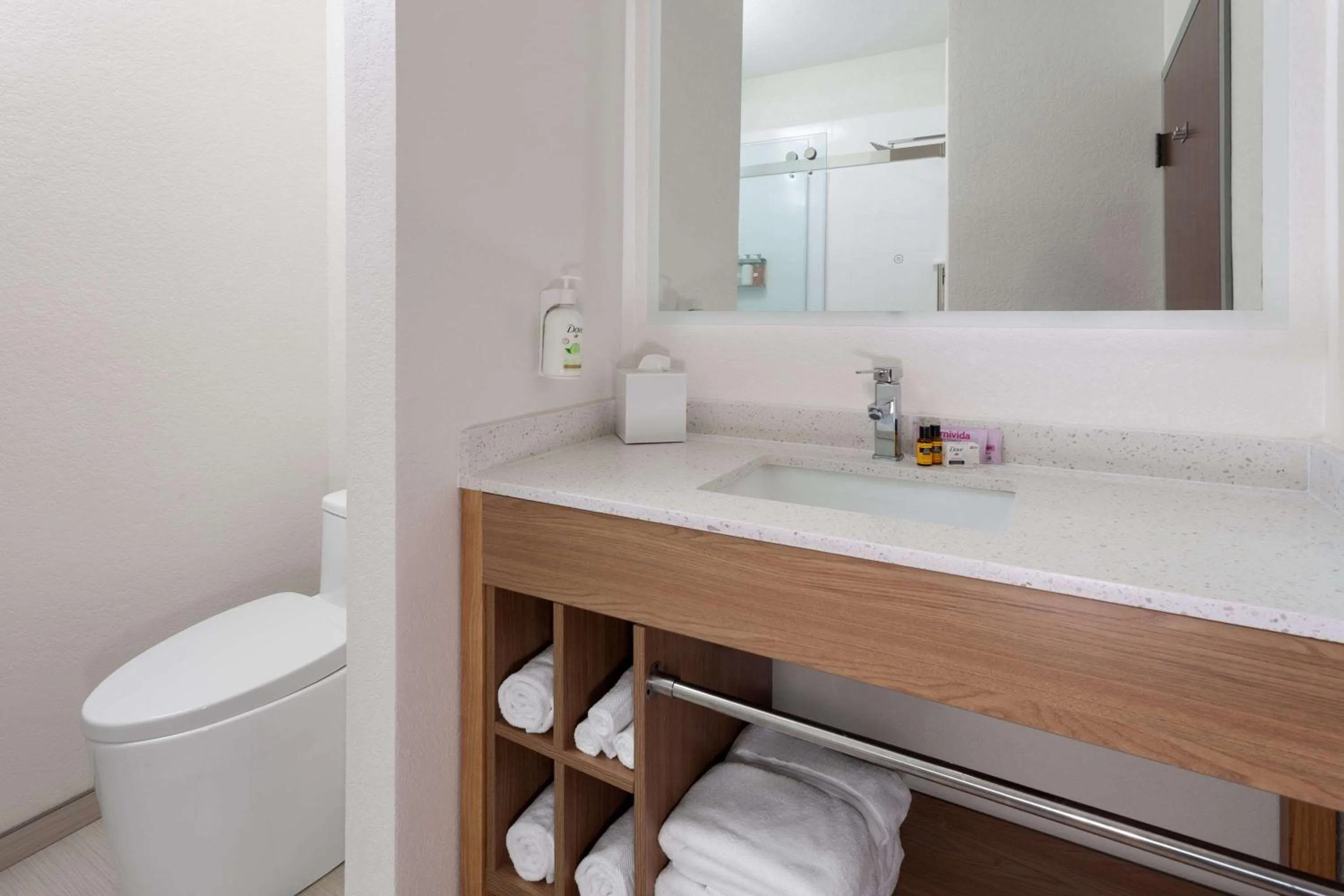 Bathroom in La Quinta Inn & Suites by Wyndham Coralville Iowa City