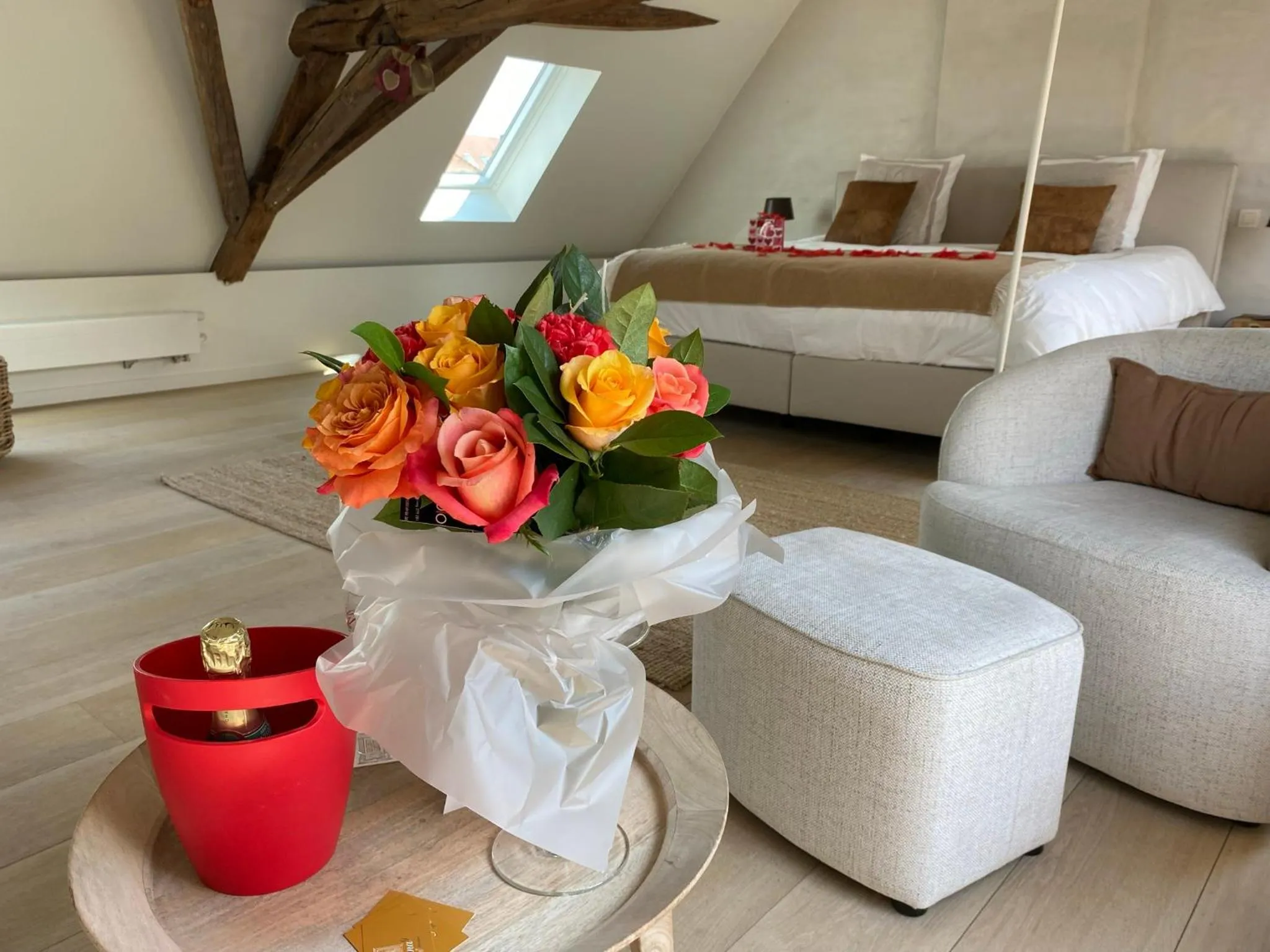 Seating area, Bed in B&B Anna9