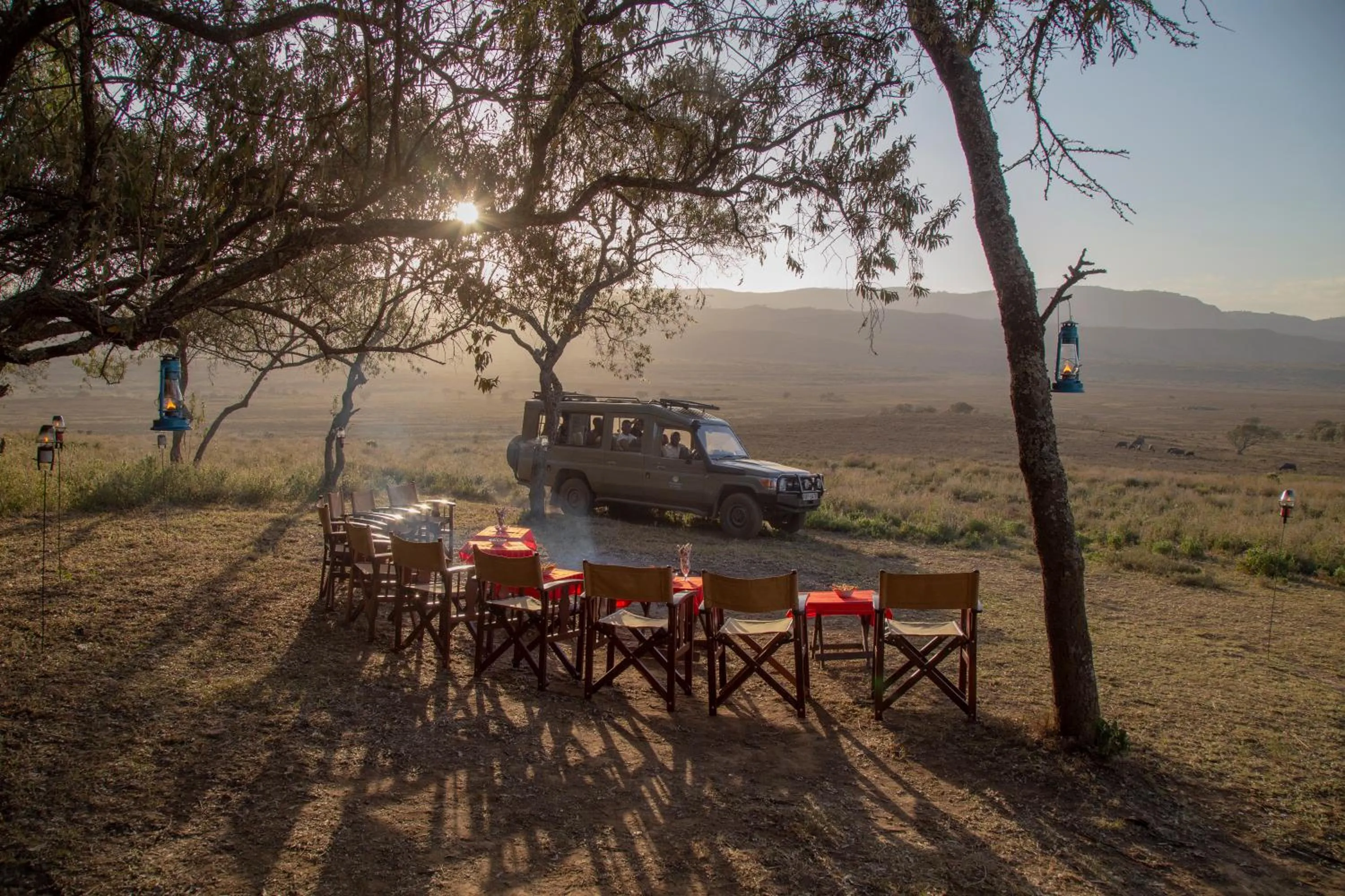 Sunset in Chui Lodge