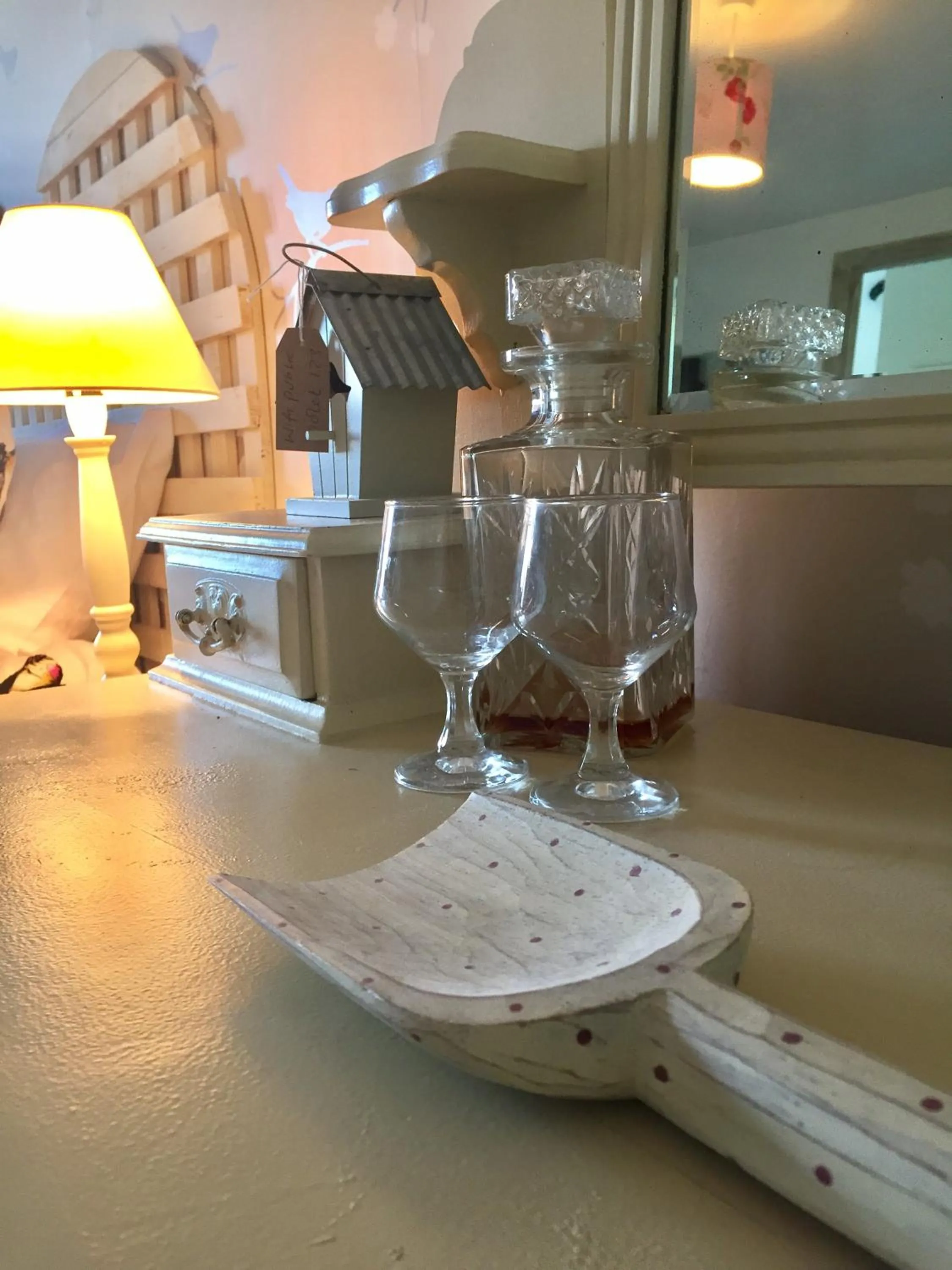 Decorative detail in Abel's Harp