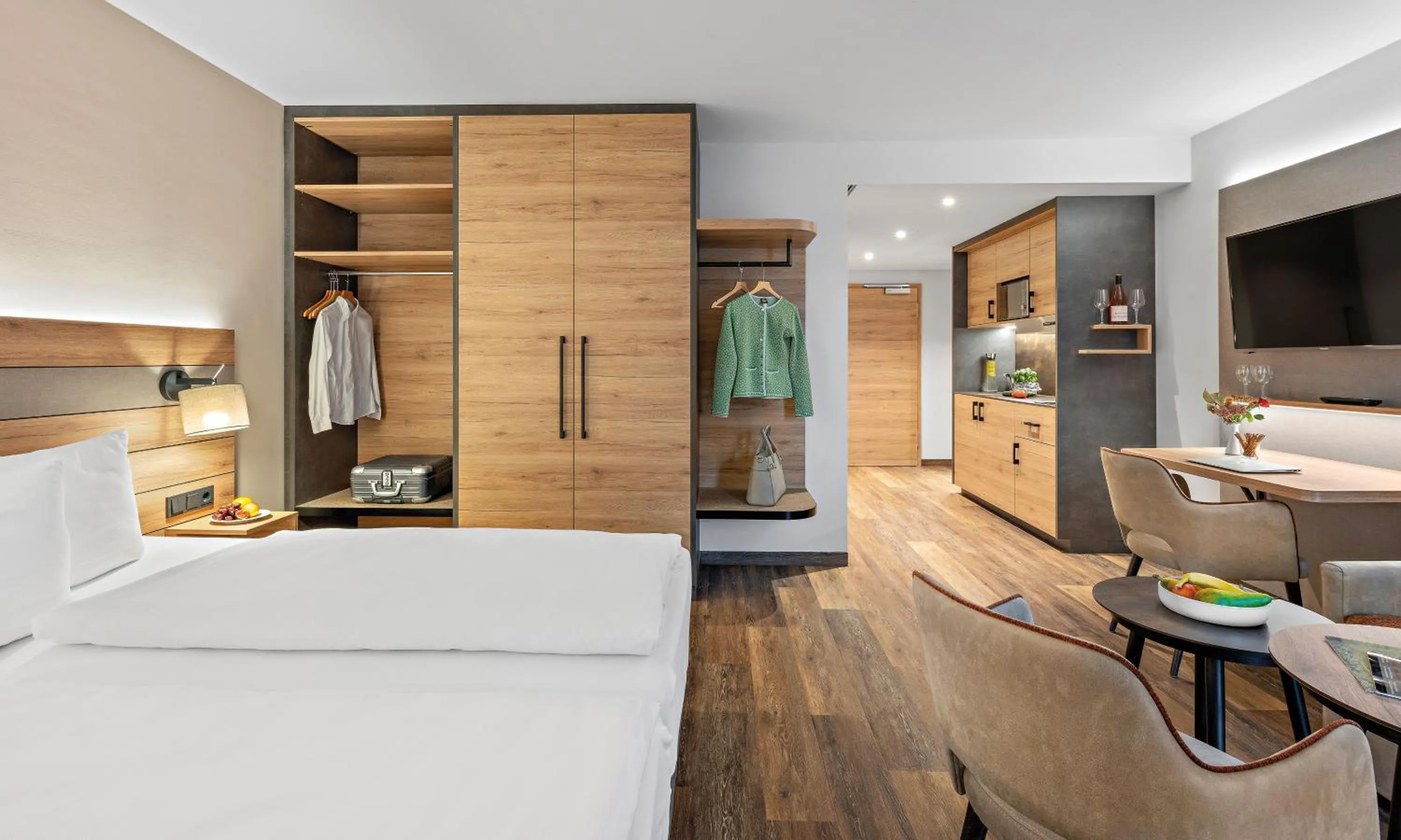 Bed in Hotel Seeblick