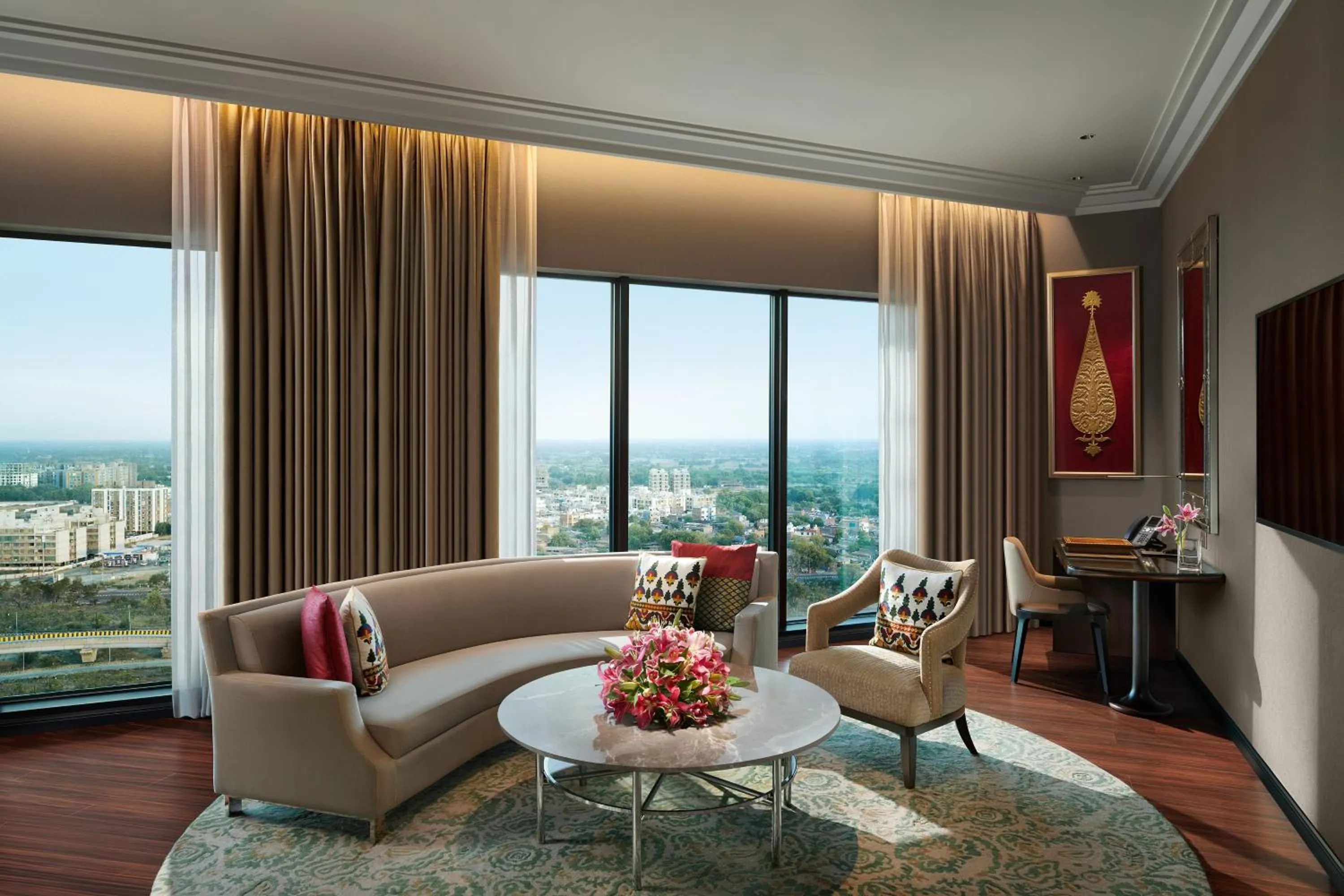 Living room in The Leela Gandhinagar