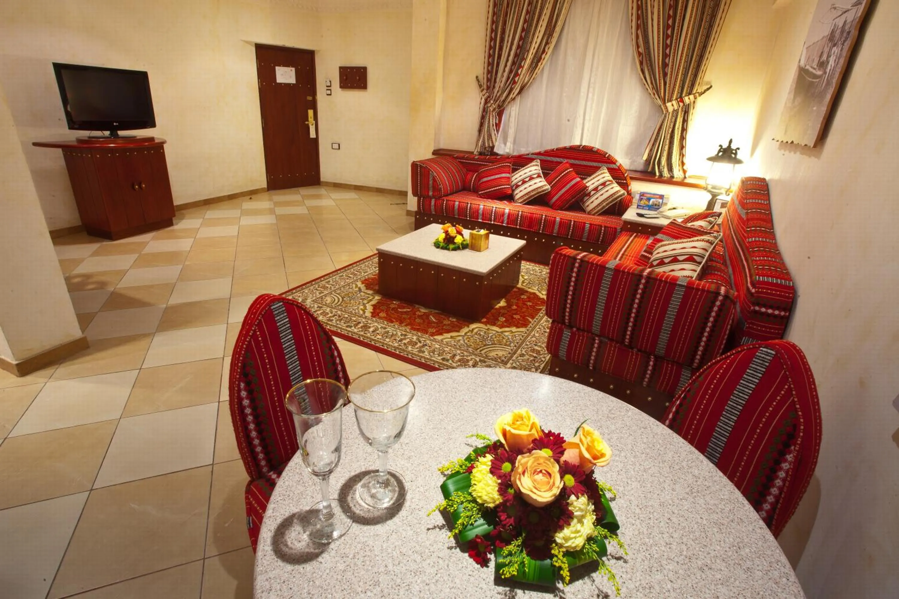 Living room in Al Liwan Suites