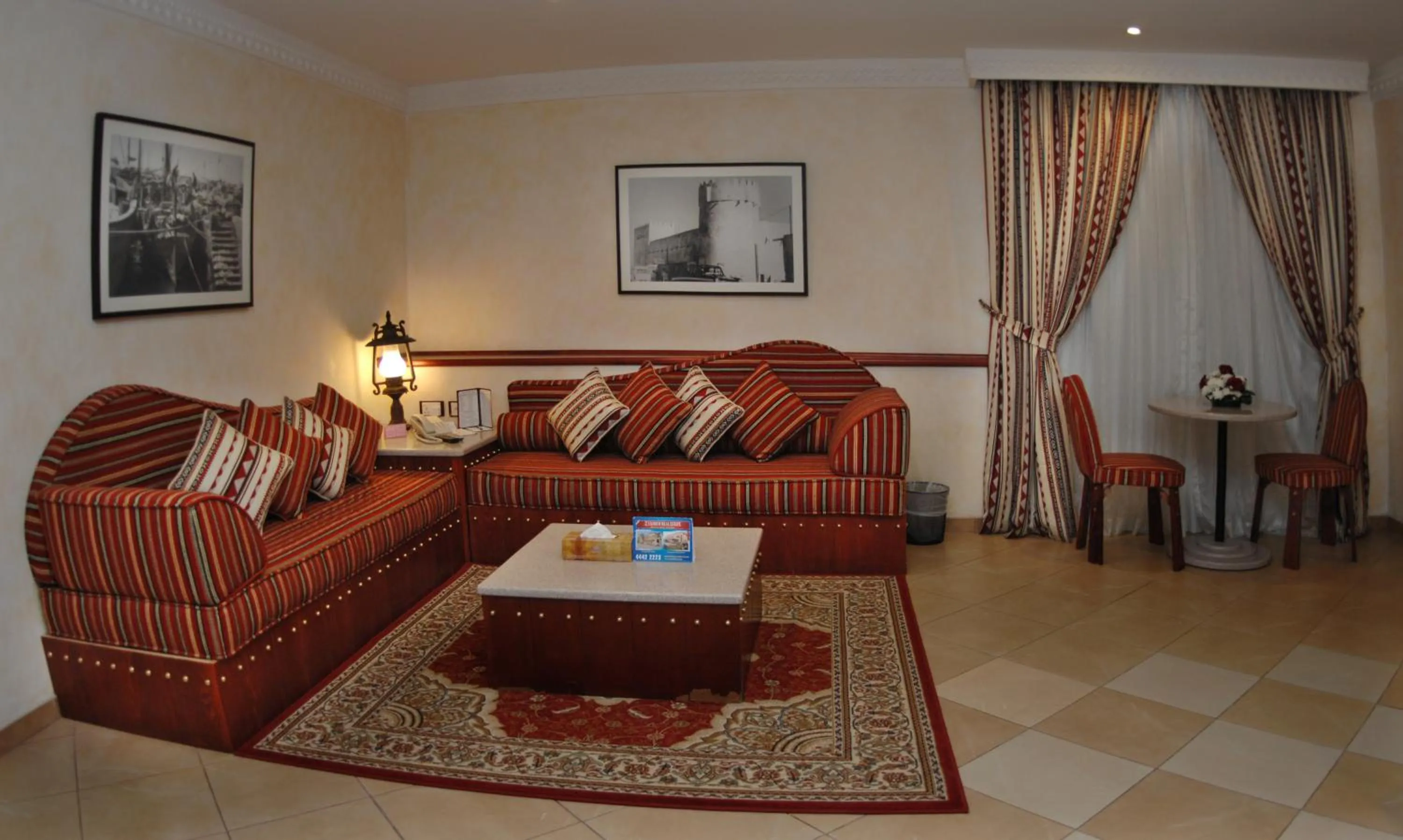 Living room in Al Liwan Suites