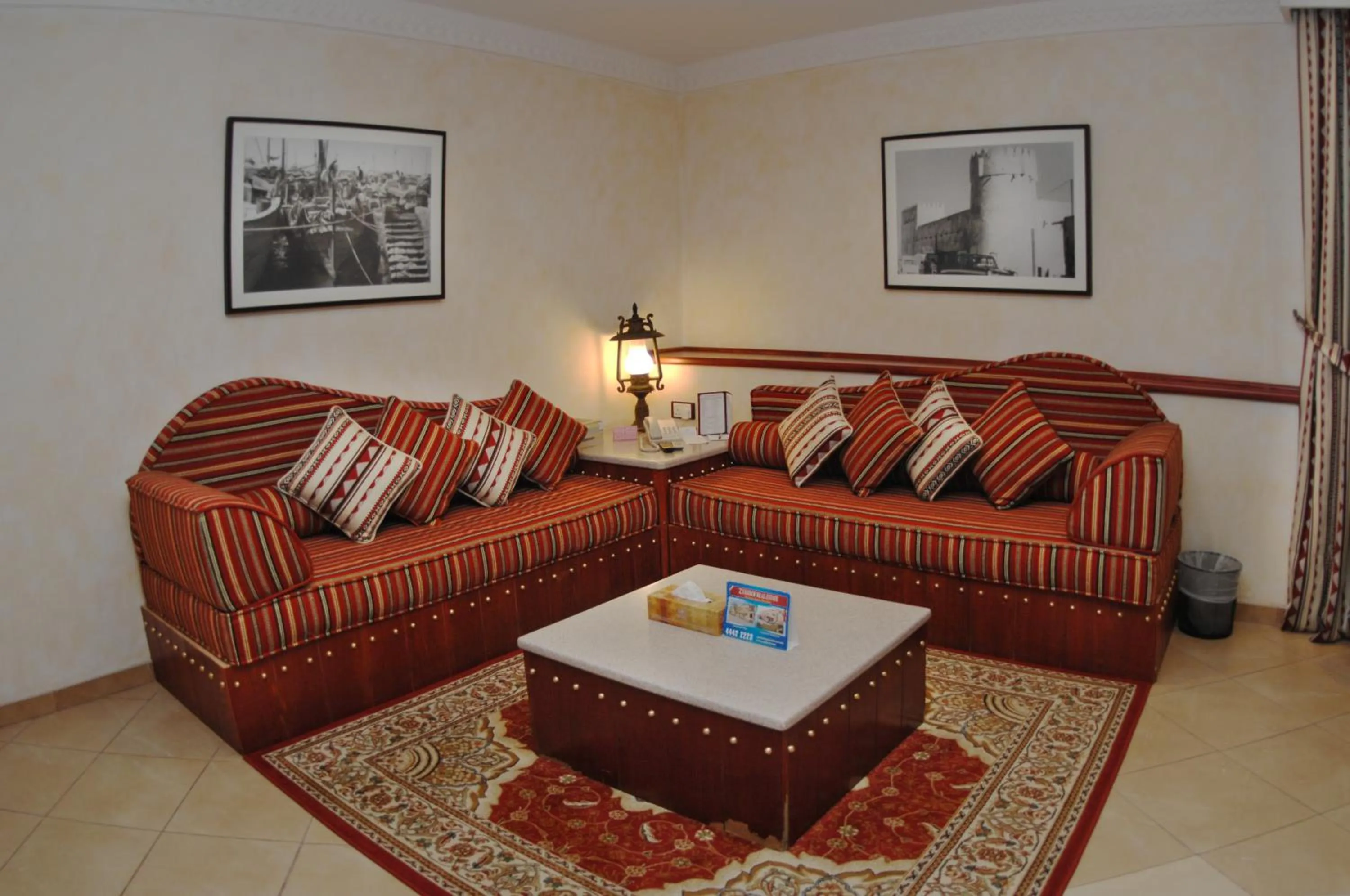 Living room in Al Liwan Suites