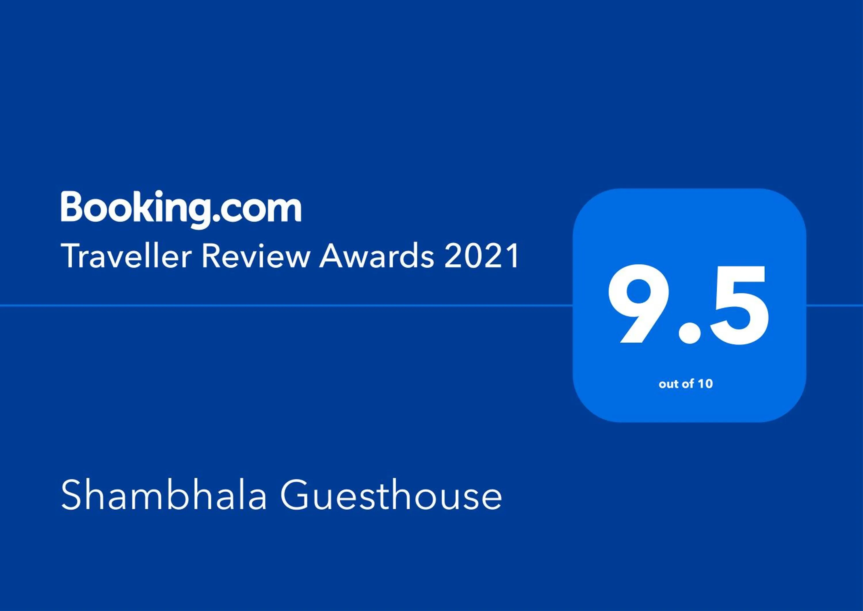 Certificate/Award in Shambhala Guesthouse