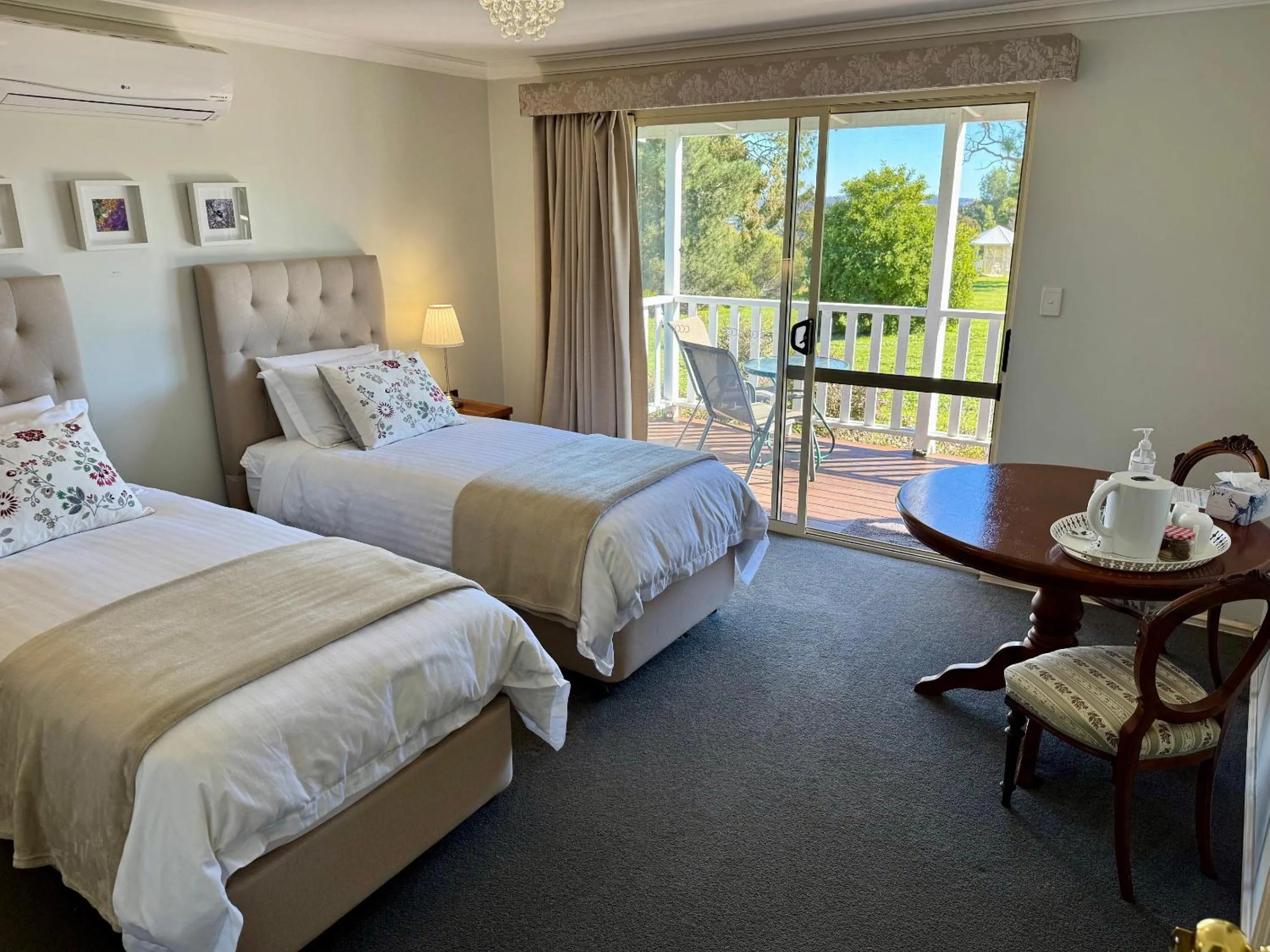 View (from property/room), Bed in Shambhala Guesthouse