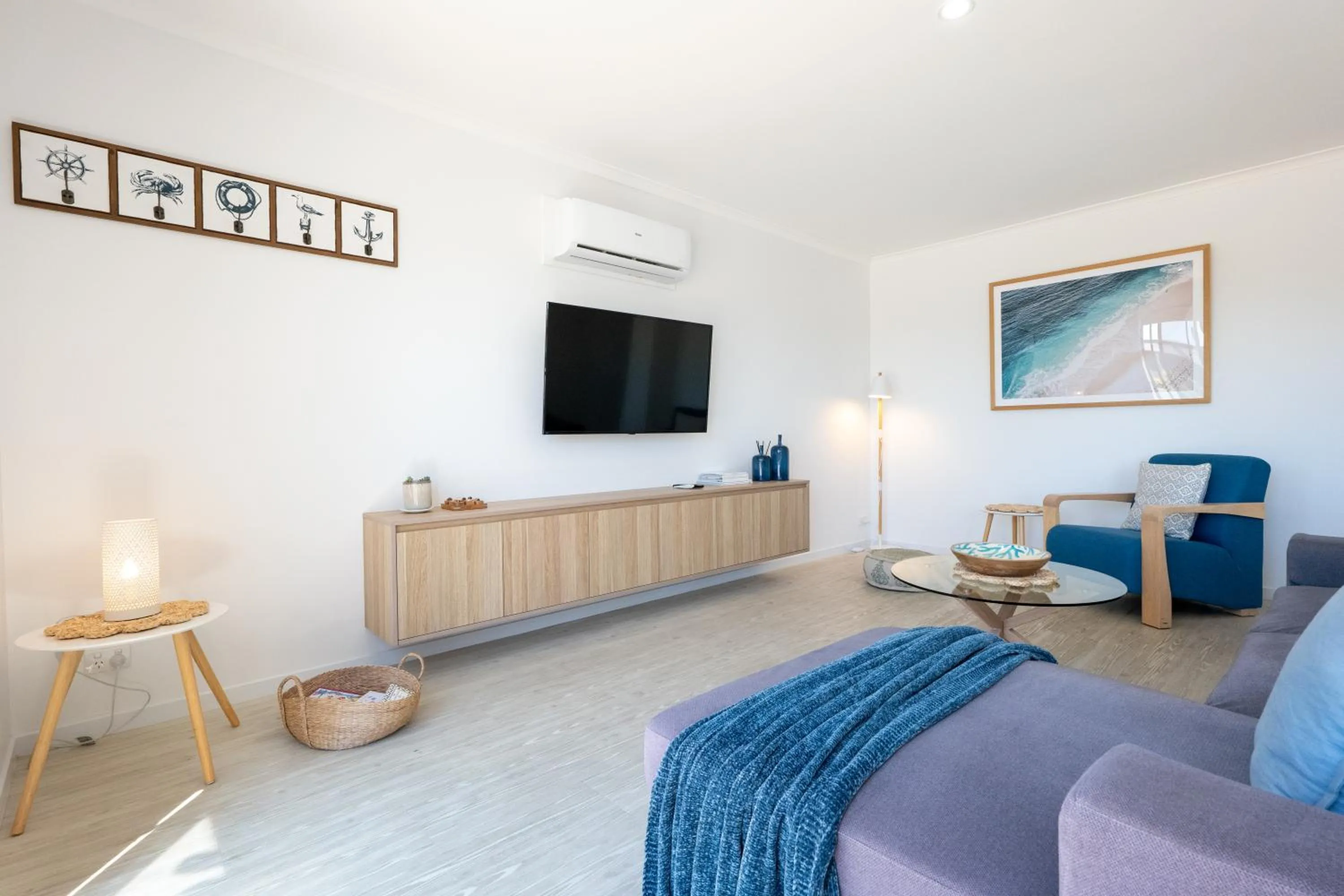 Seating area in Blue Seas Holiday Villas