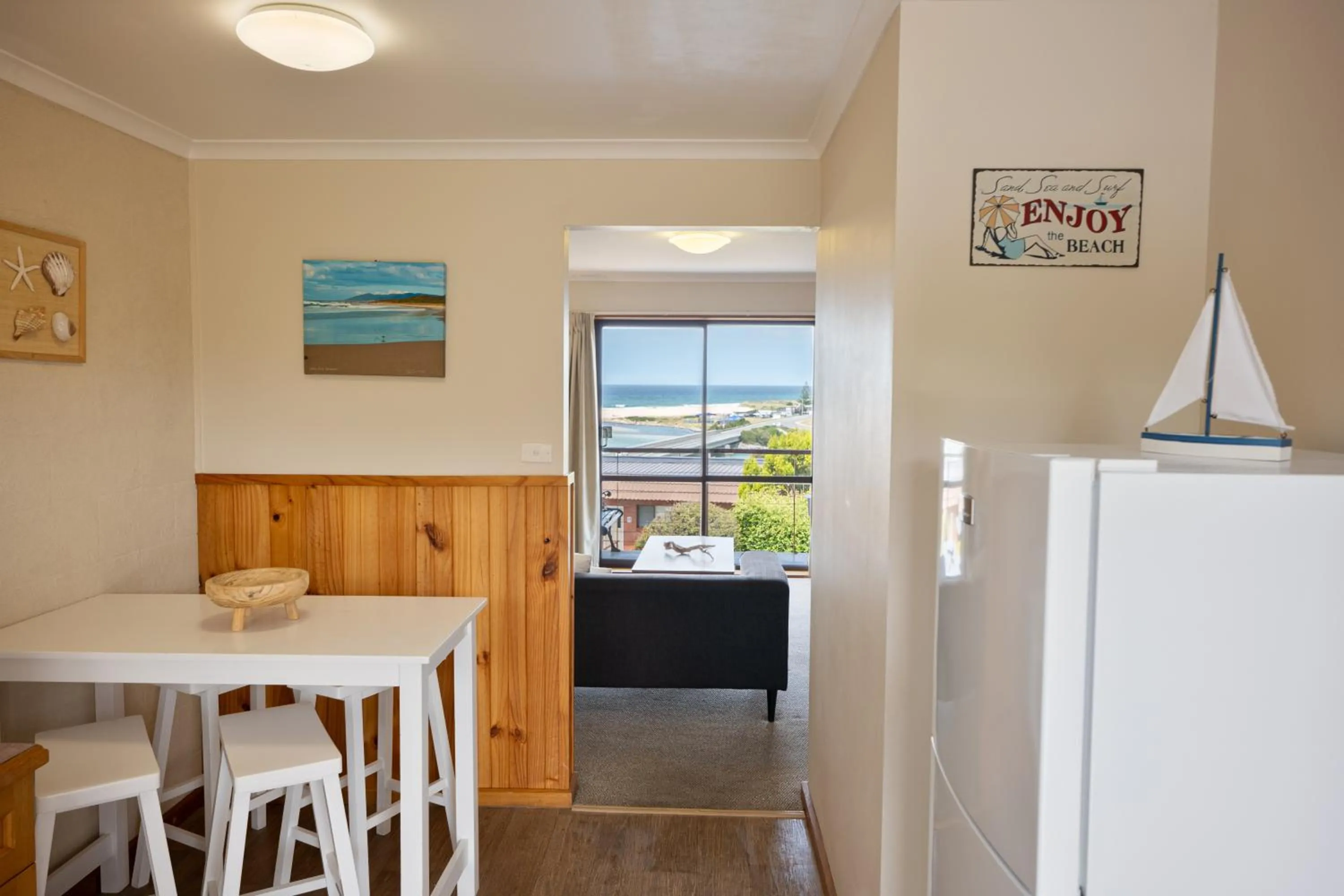 Seating area in Blue Seas Holiday Villas