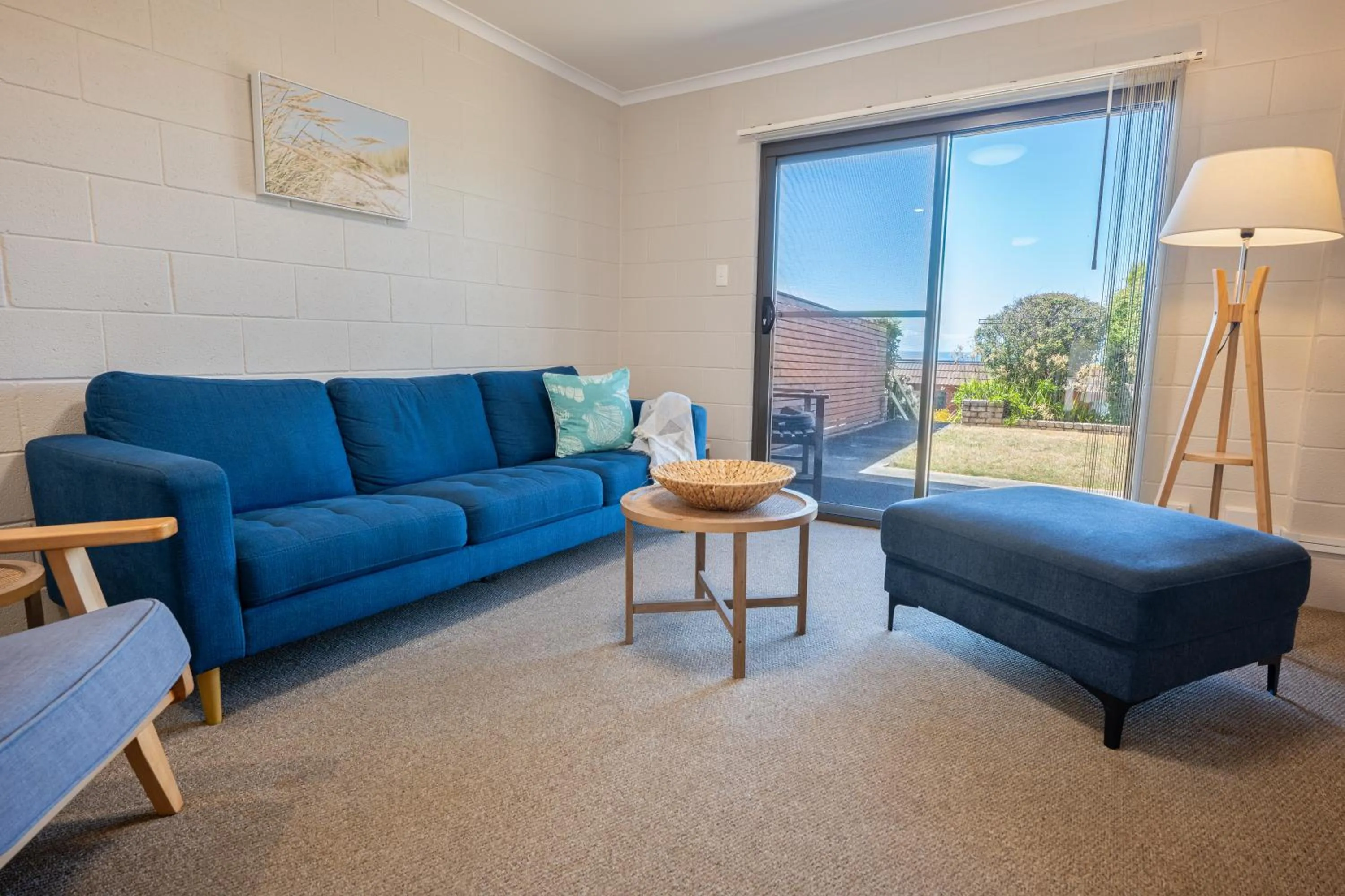 Seating area in Blue Seas Holiday Villas