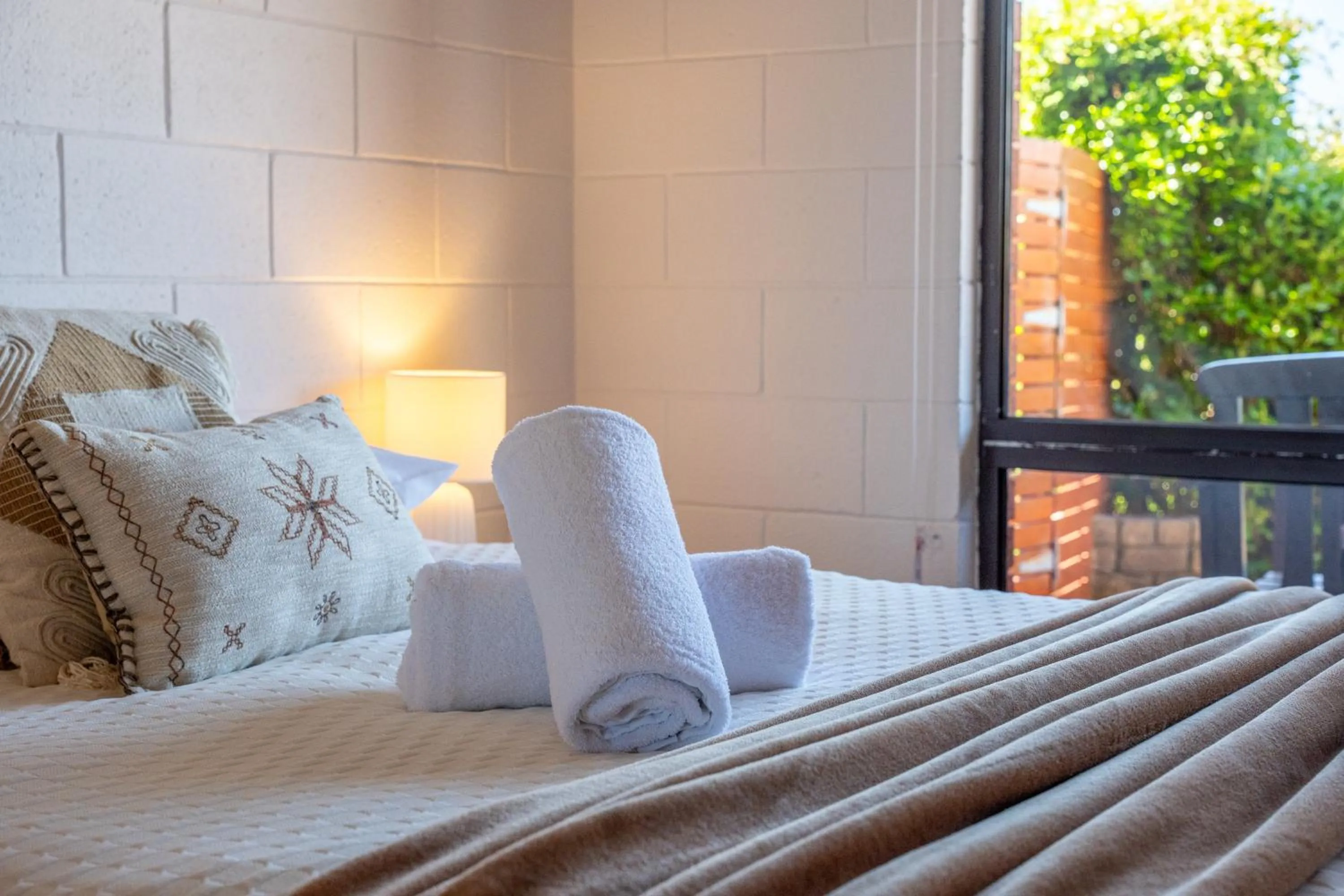 Decorative detail, Bed in Blue Seas Holiday Villas