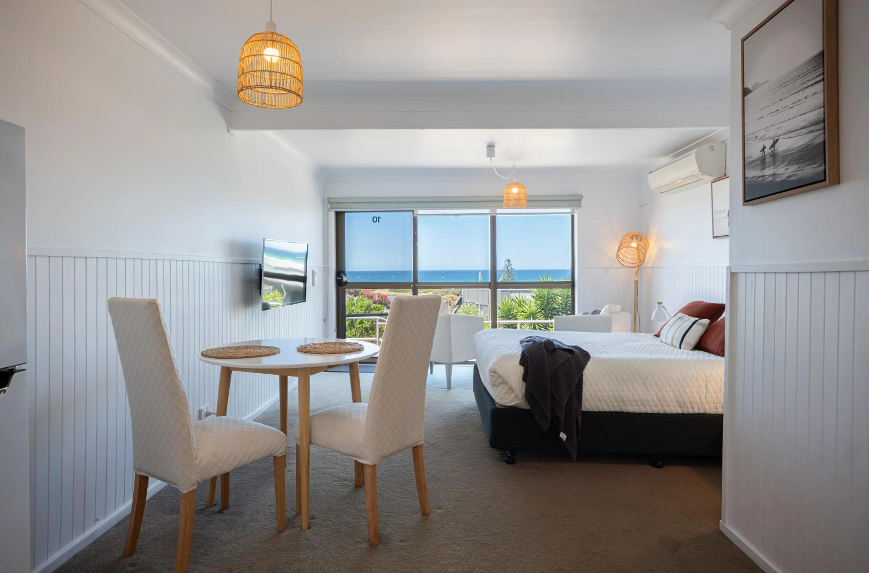 Seating area, Bed in Blue Seas Holiday Villas