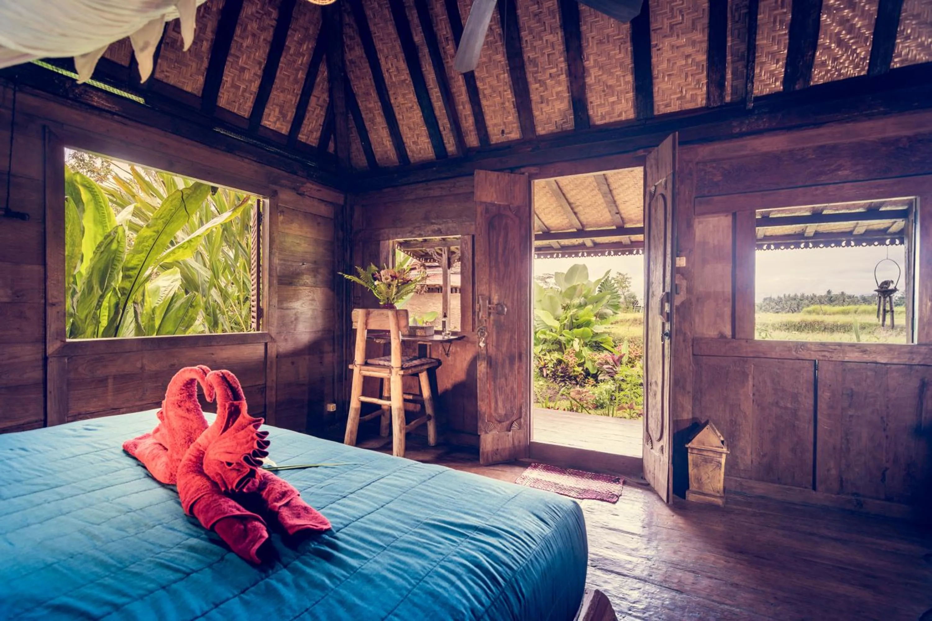 Living room, Bed in Dragonfly Village