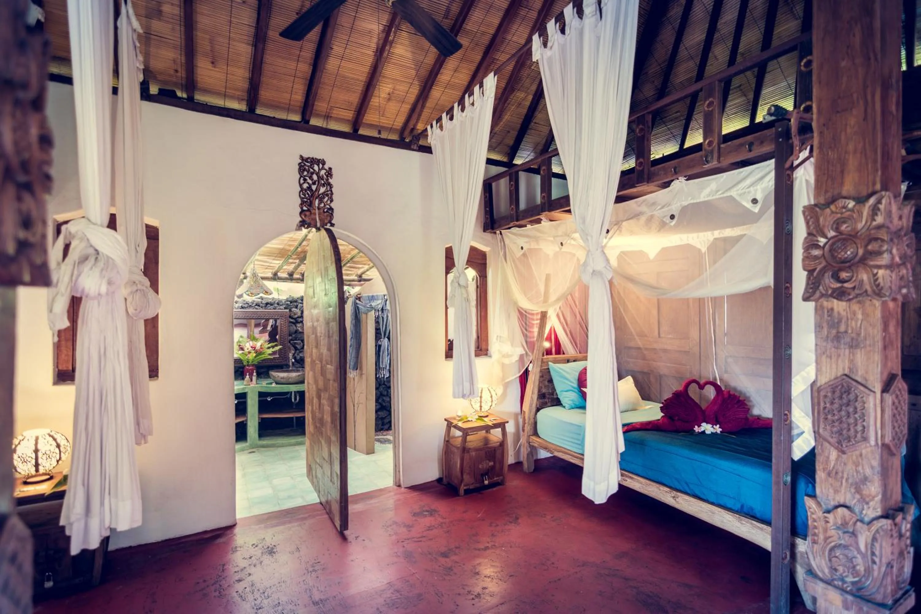 Bedroom, Bed in Dragonfly Village