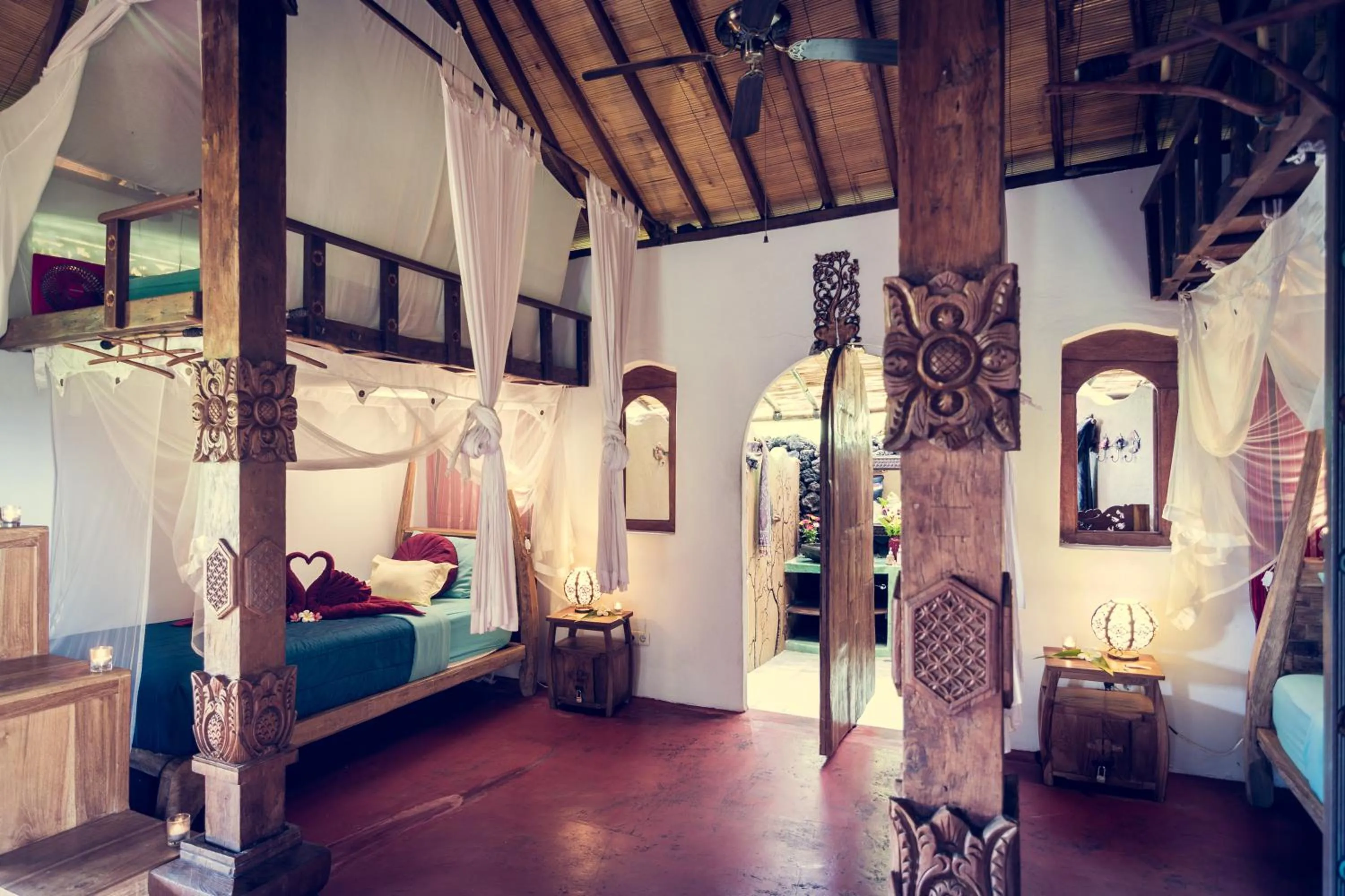 Bedroom, Bed in Dragonfly Village