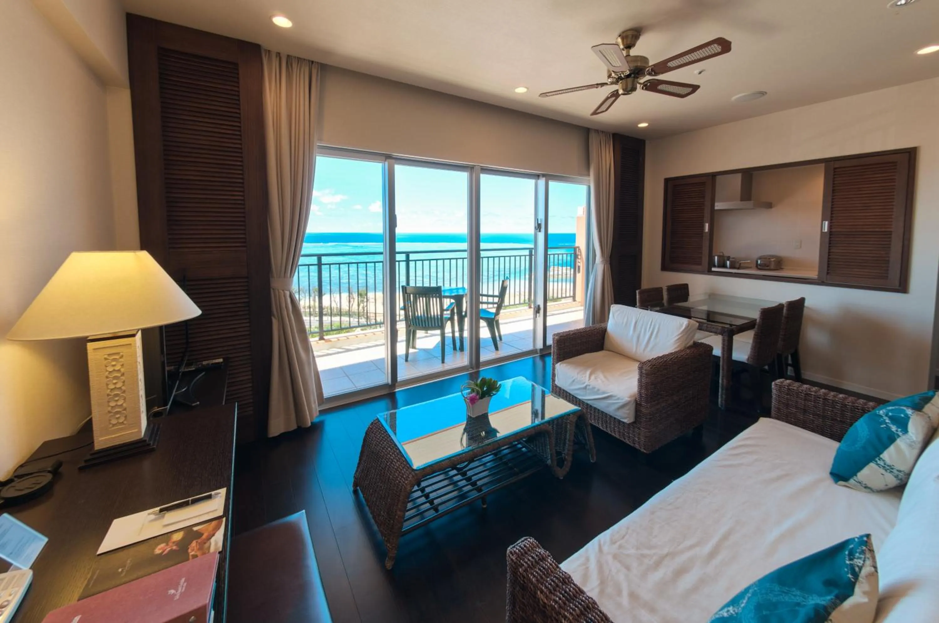 Living room, Bed in Kafuu Resort Fuchaku Condo Hotel