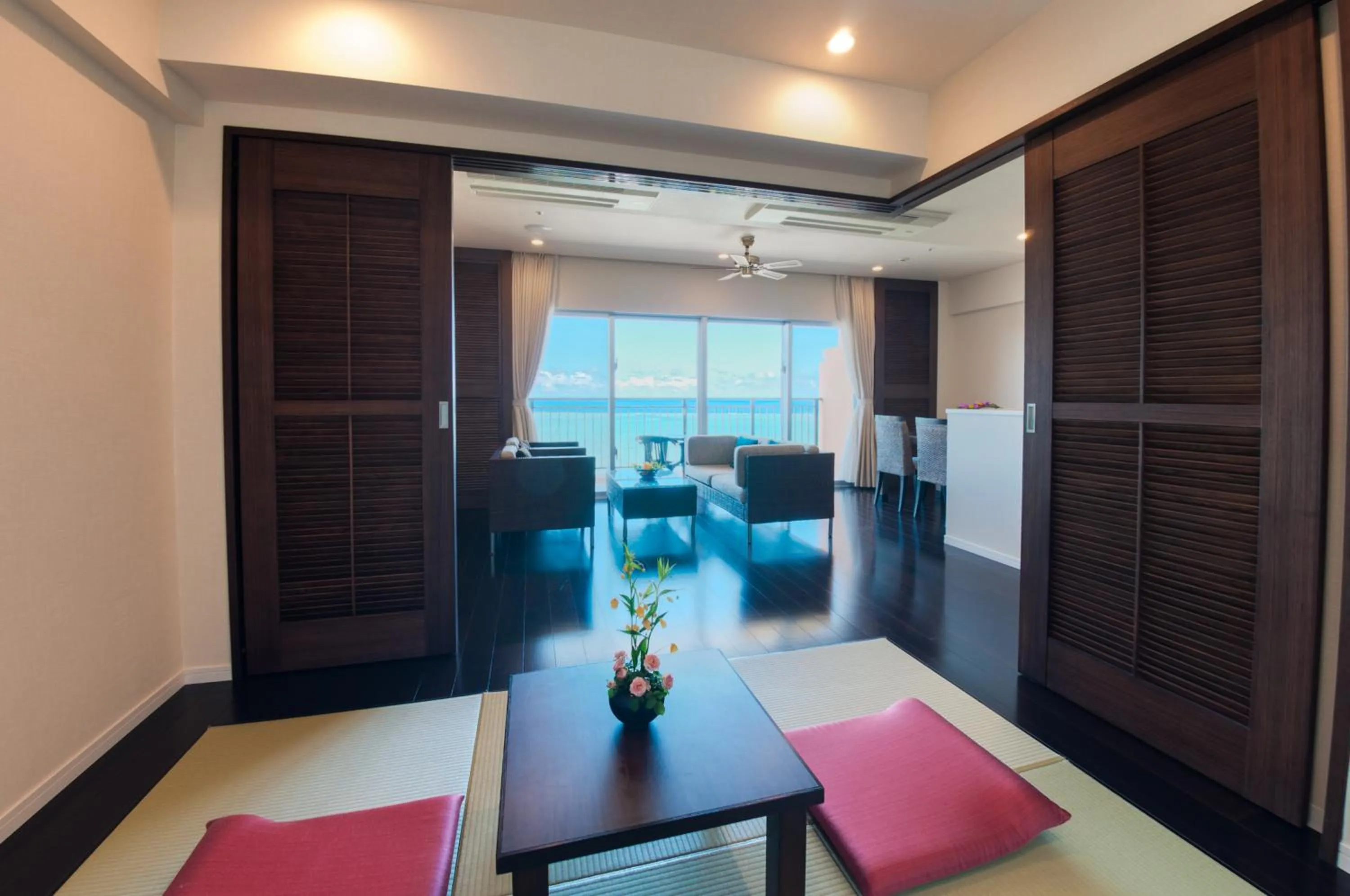 Living room in Kafuu Resort Fuchaku Condo Hotel