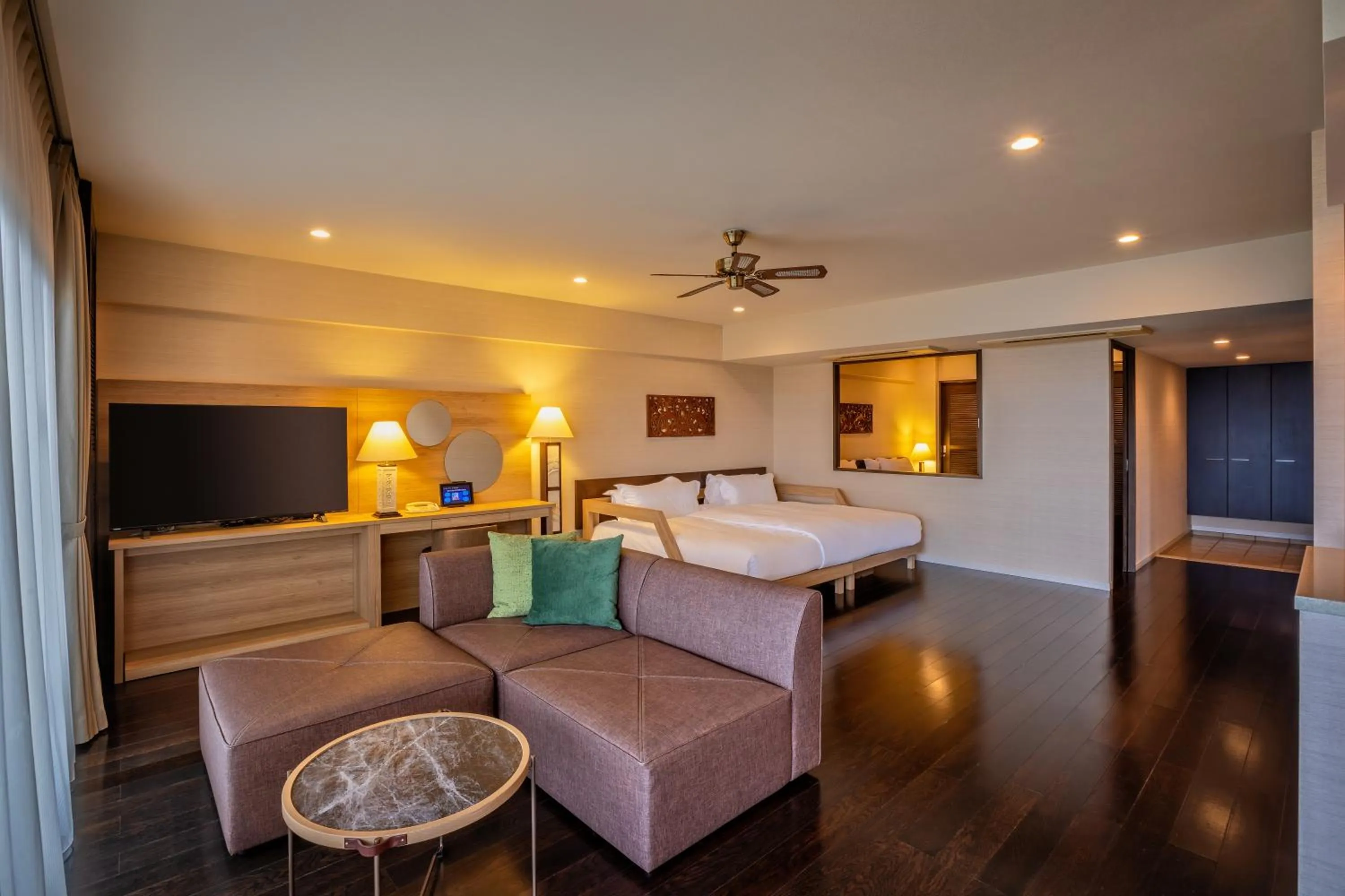 Photo of the whole room, Bed in Kafuu Resort Fuchaku Condo Hotel