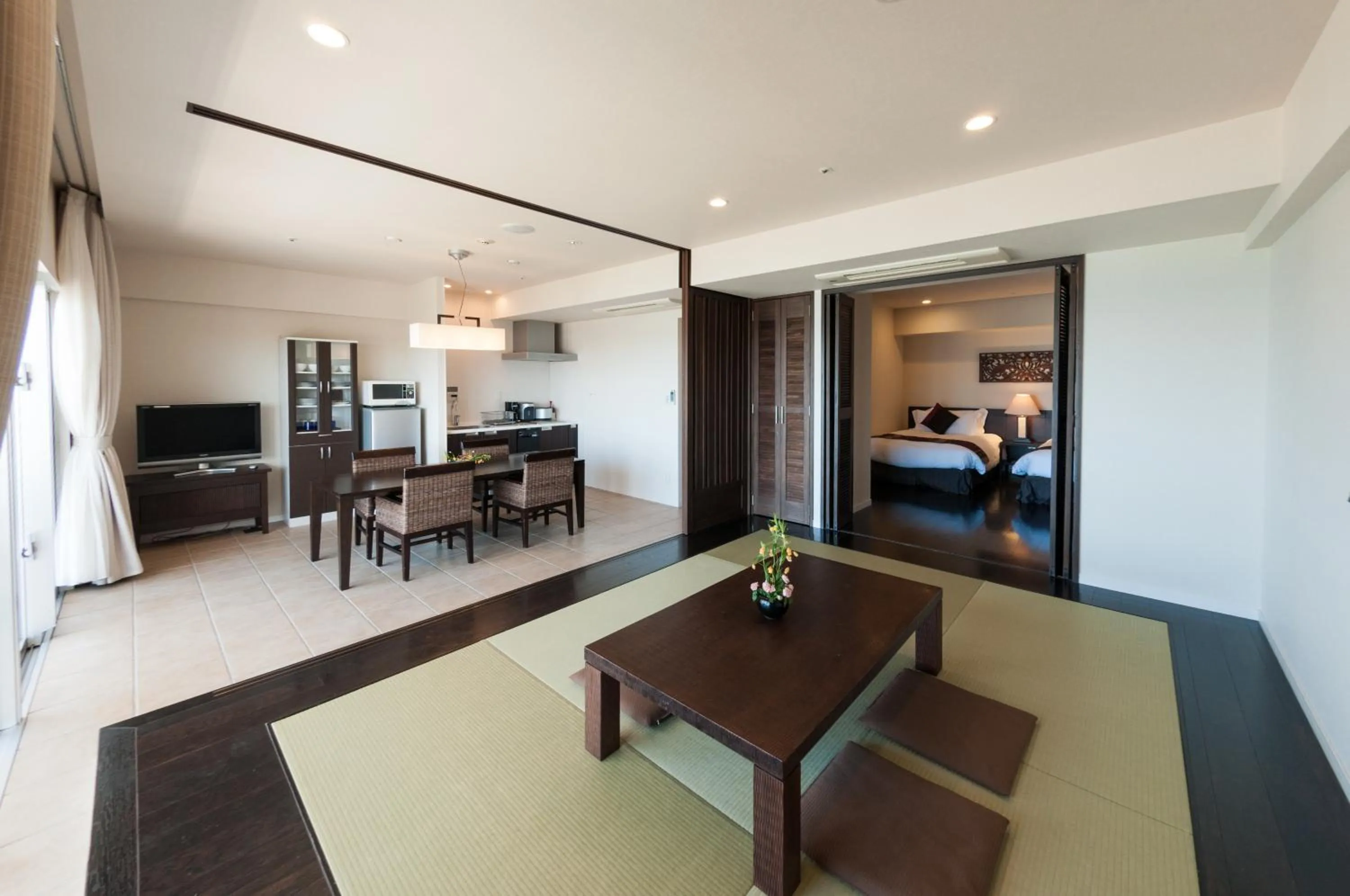 Living room in Kafuu Resort Fuchaku Condo Hotel