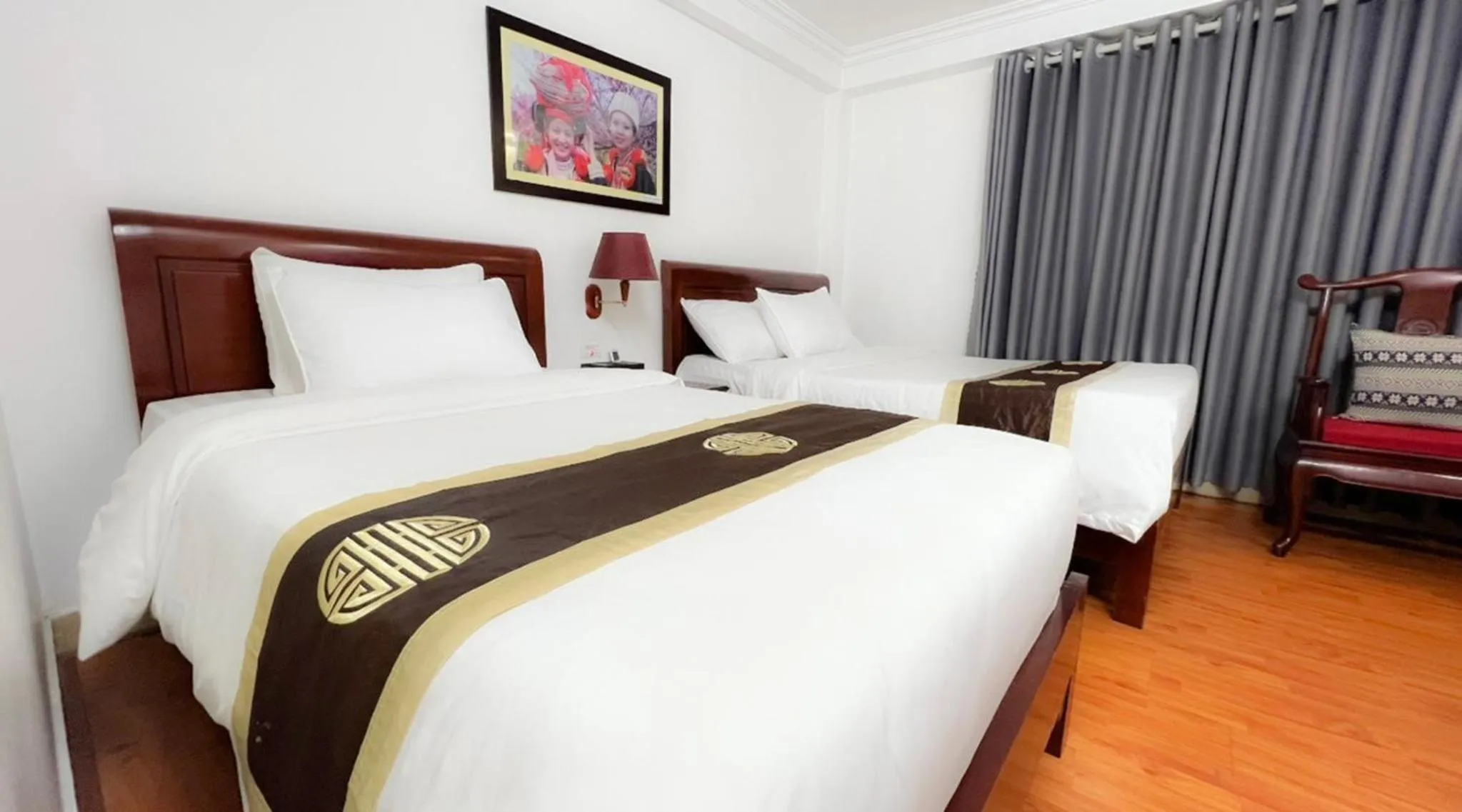 Bed in Sapa Lake View Hotel