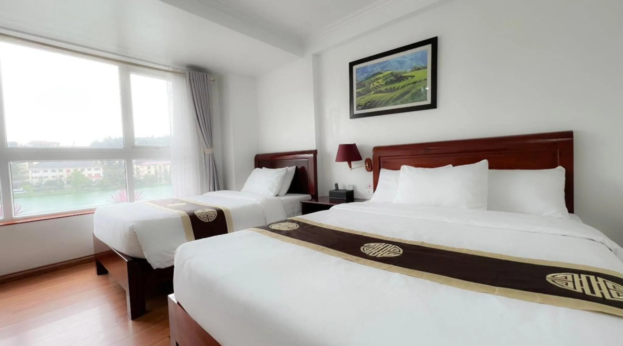 Bed in Sapa Lake View Hotel