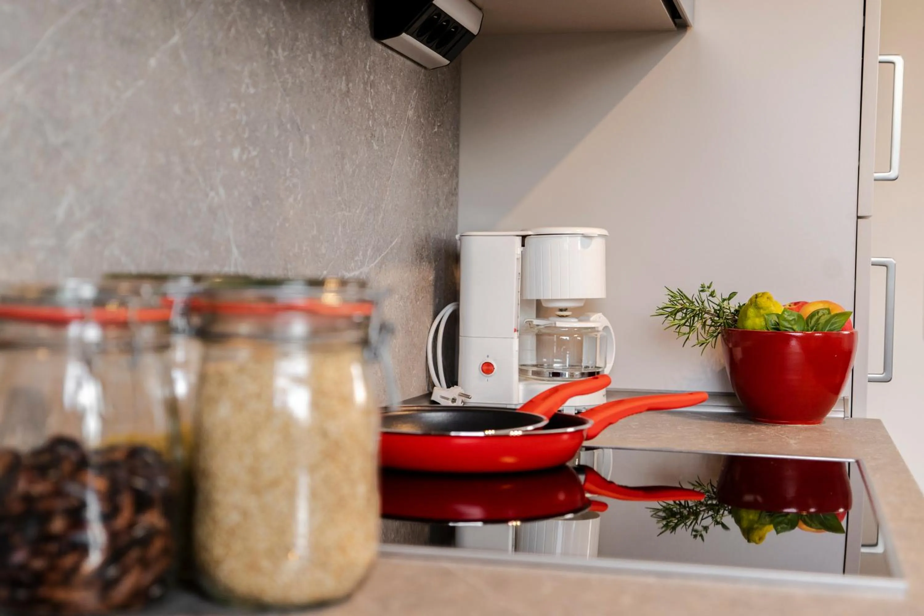Kitchen or kitchenette in Hotel & Apartments Böhm