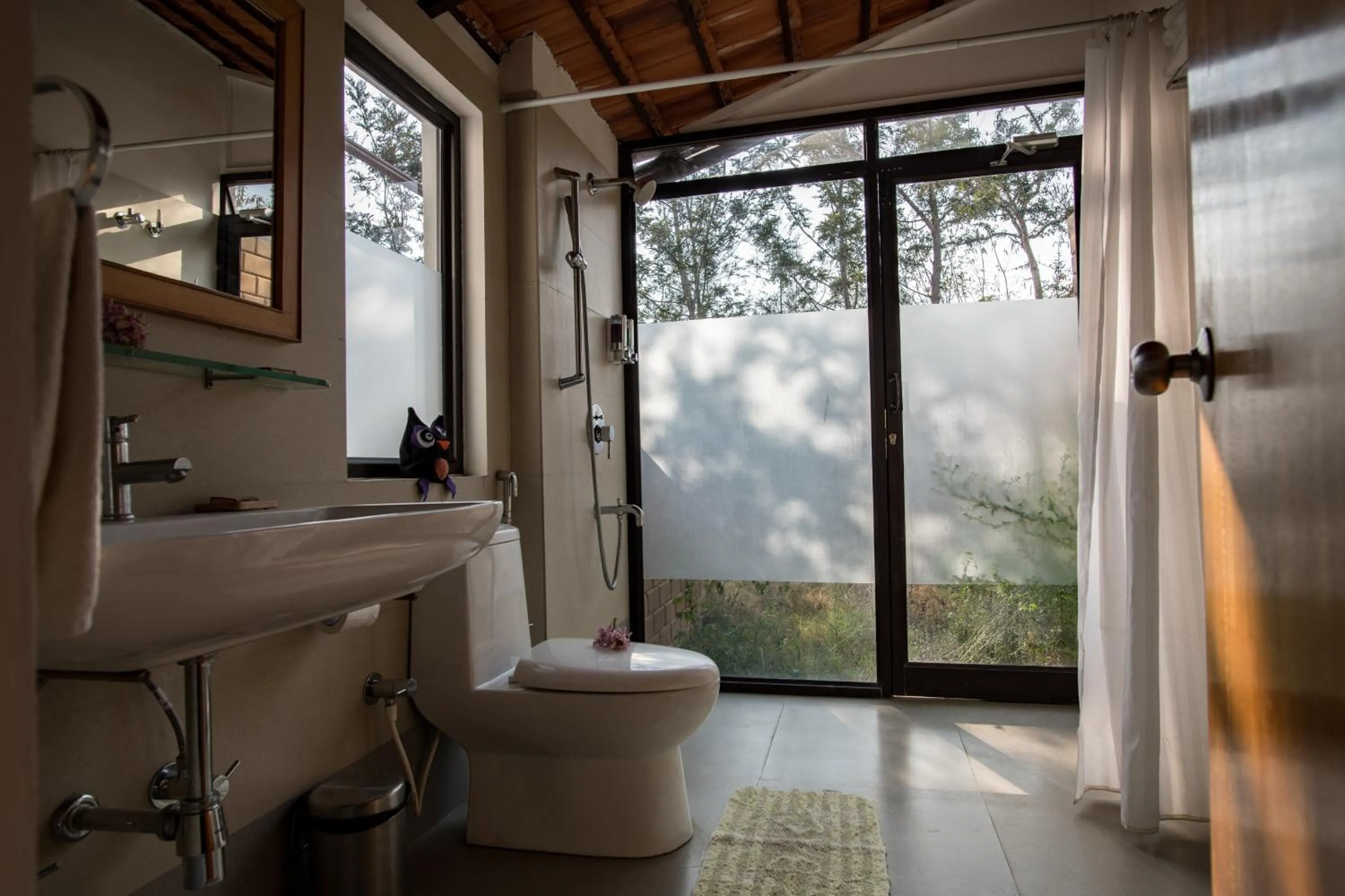 Bathroom in Dhole's Den Bandipur
