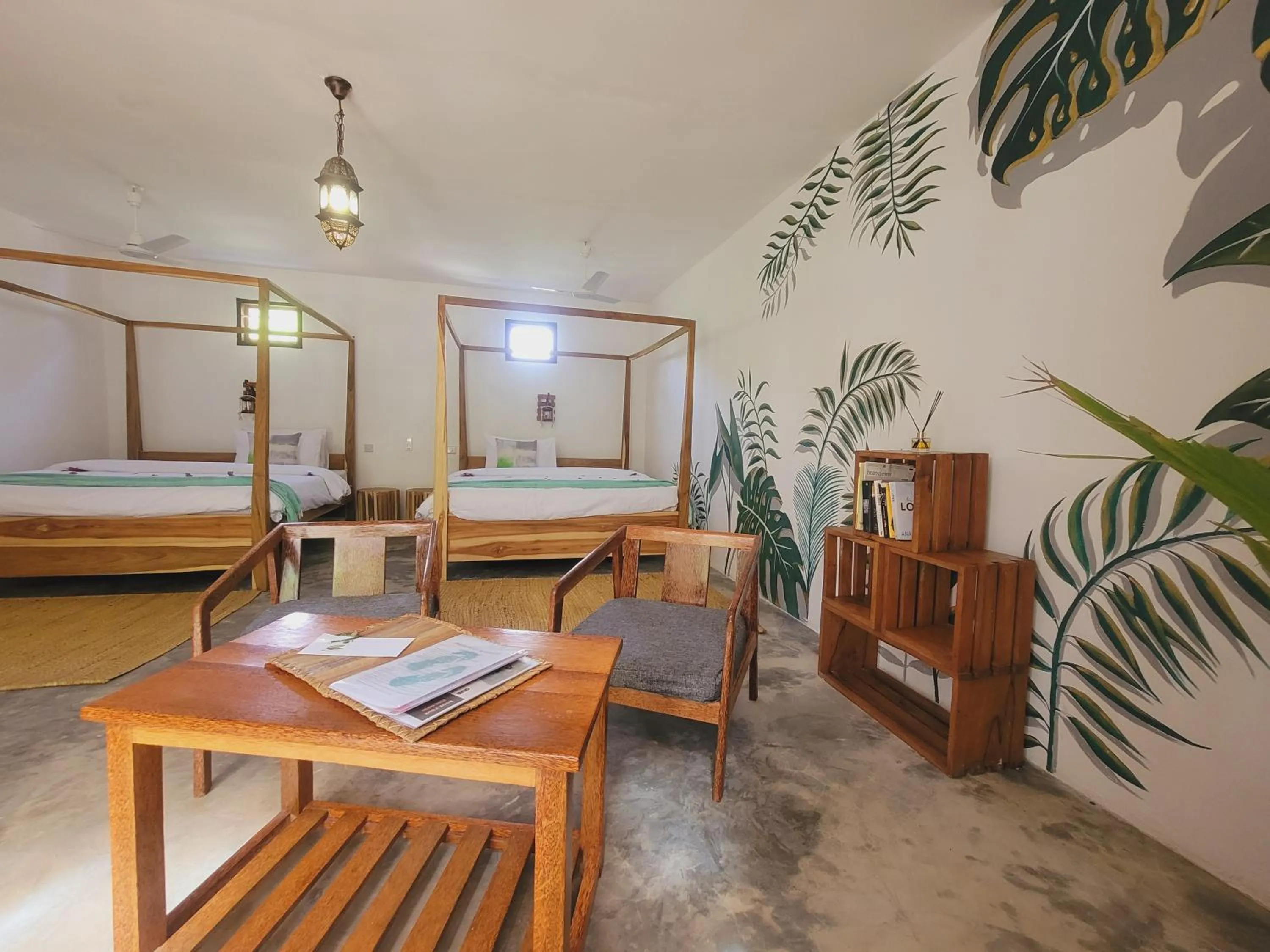 Seating area in Garden Beach Bungalows Jambiani
