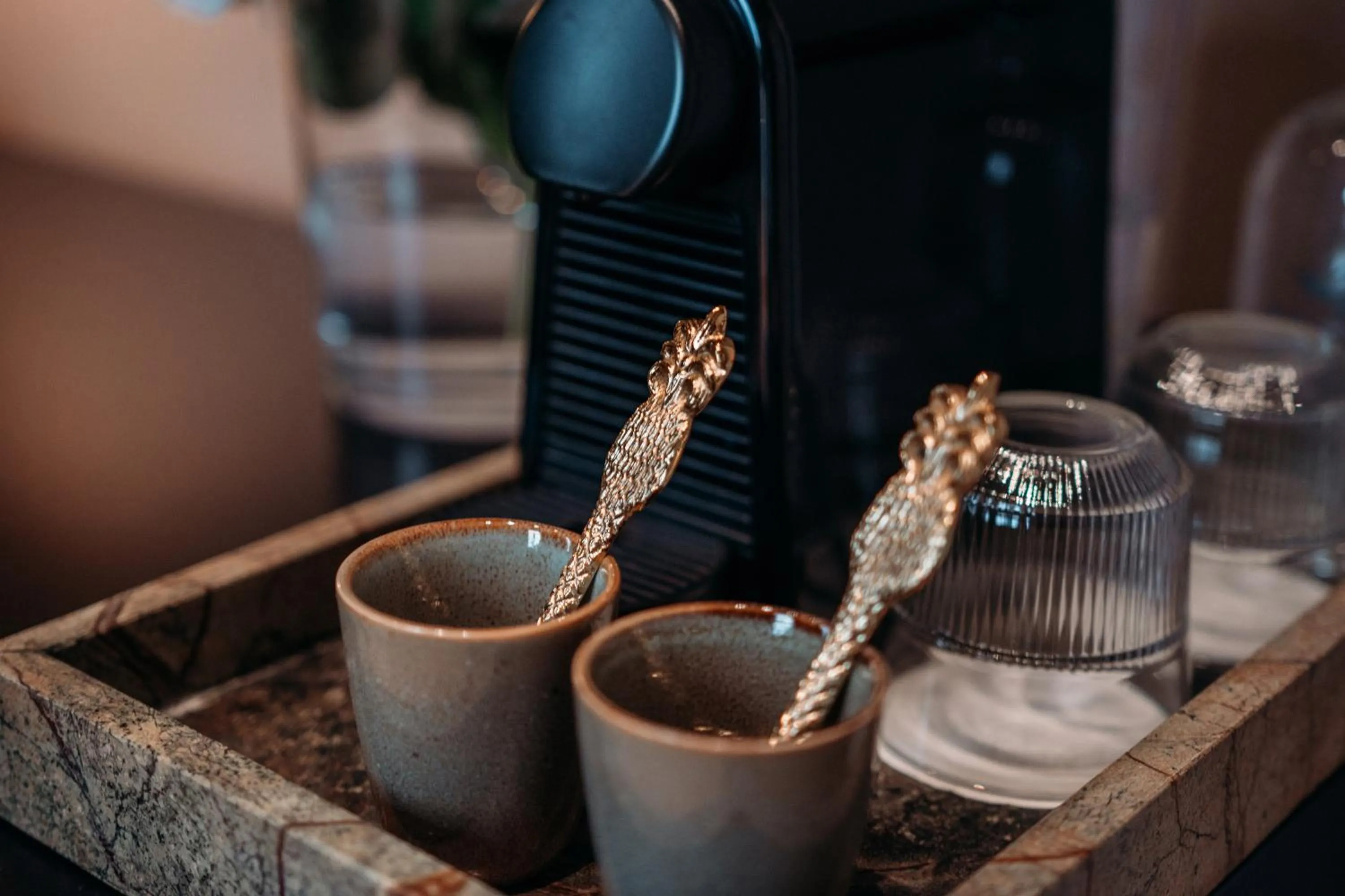 Coffee/tea facilities in B&B Maison Mairie Hasselt