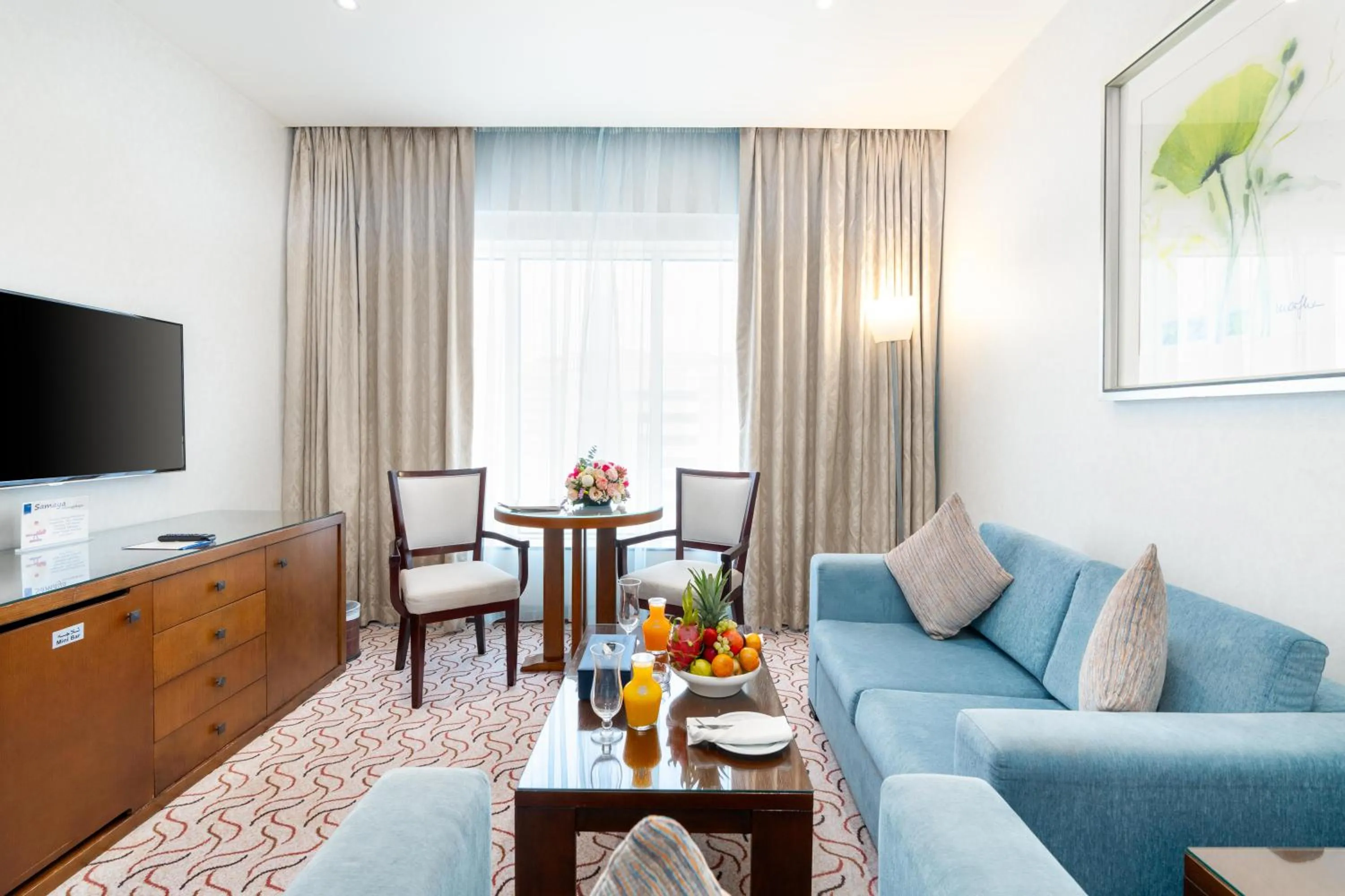 Seating area in Samaya Hotel Deira