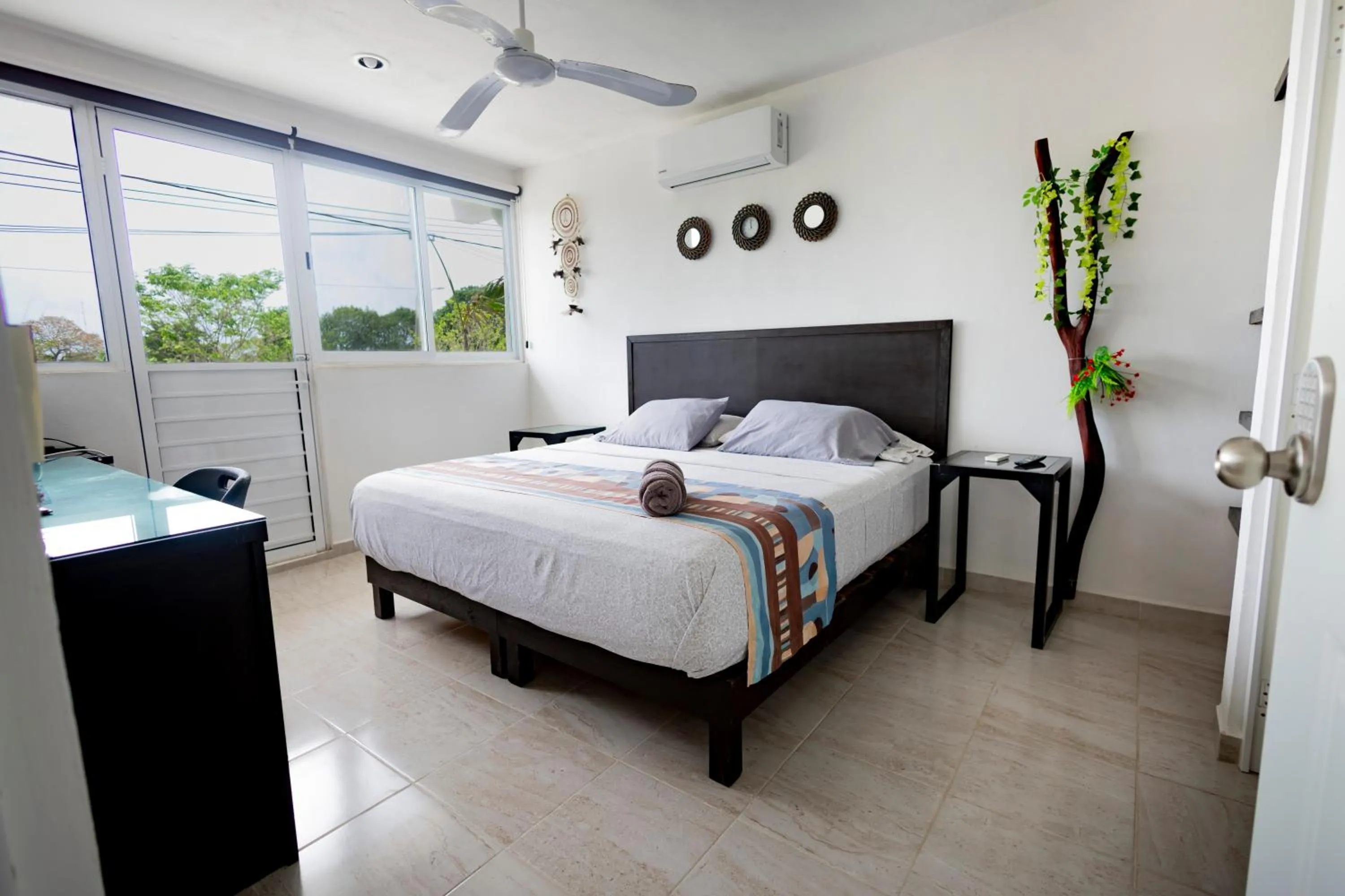 Bed in Puerto Morelos Hotel Las Palmas - Near the beach