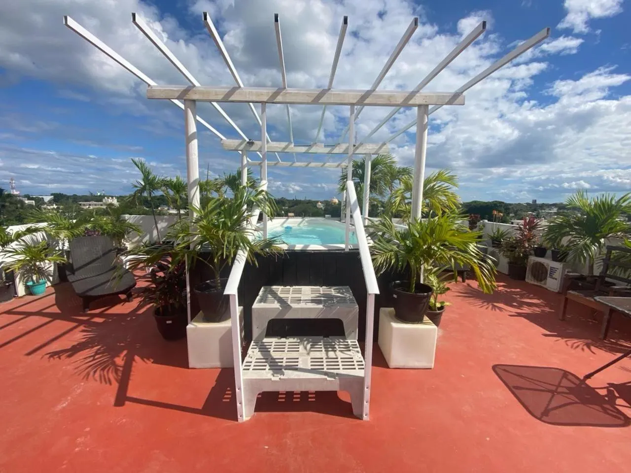 Swimming pool in Puerto Morelos Hotel Las Palmas - Near the beach