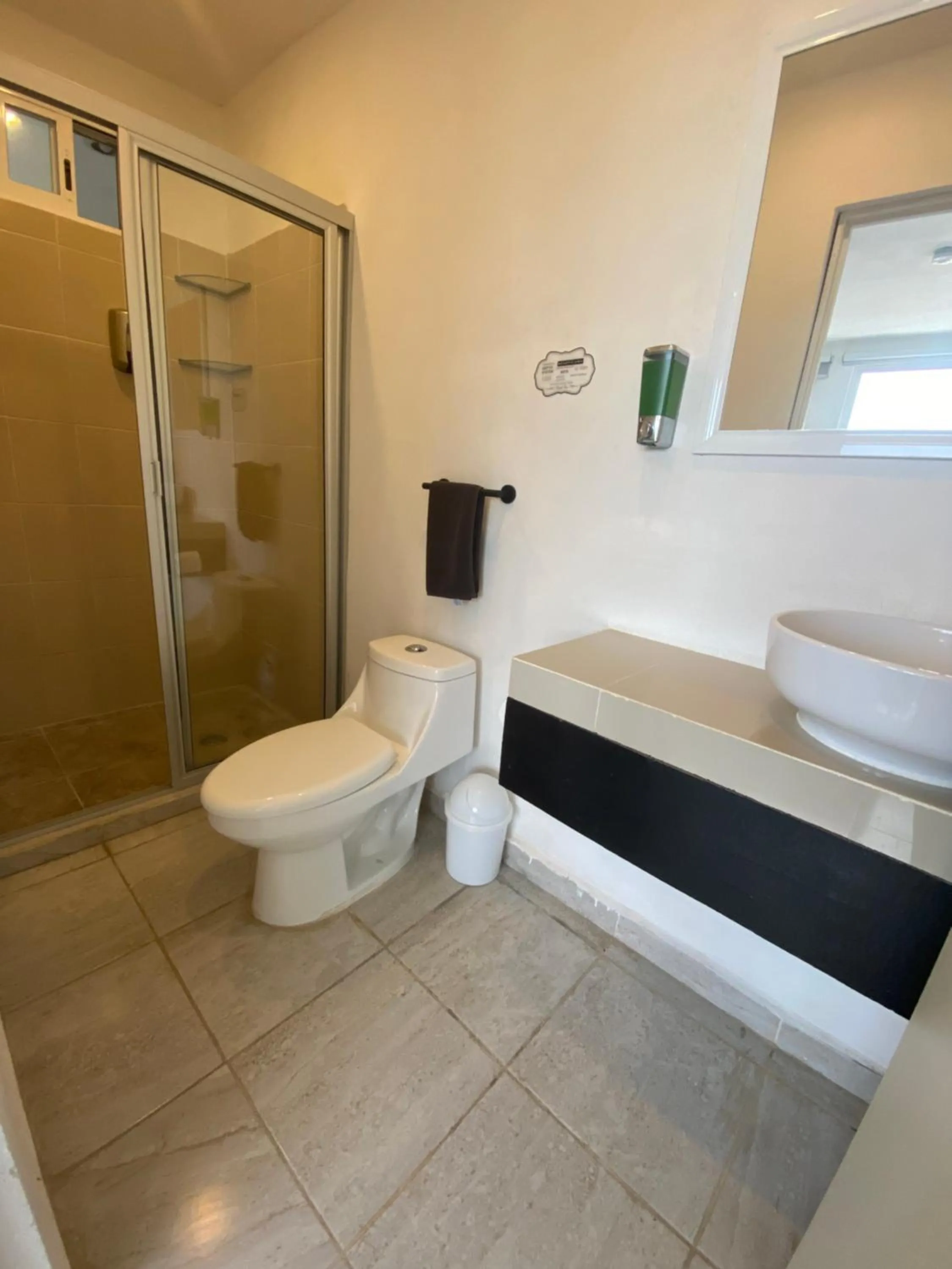 Toilet in Puerto Morelos Hotel Las Palmas - Near the beach