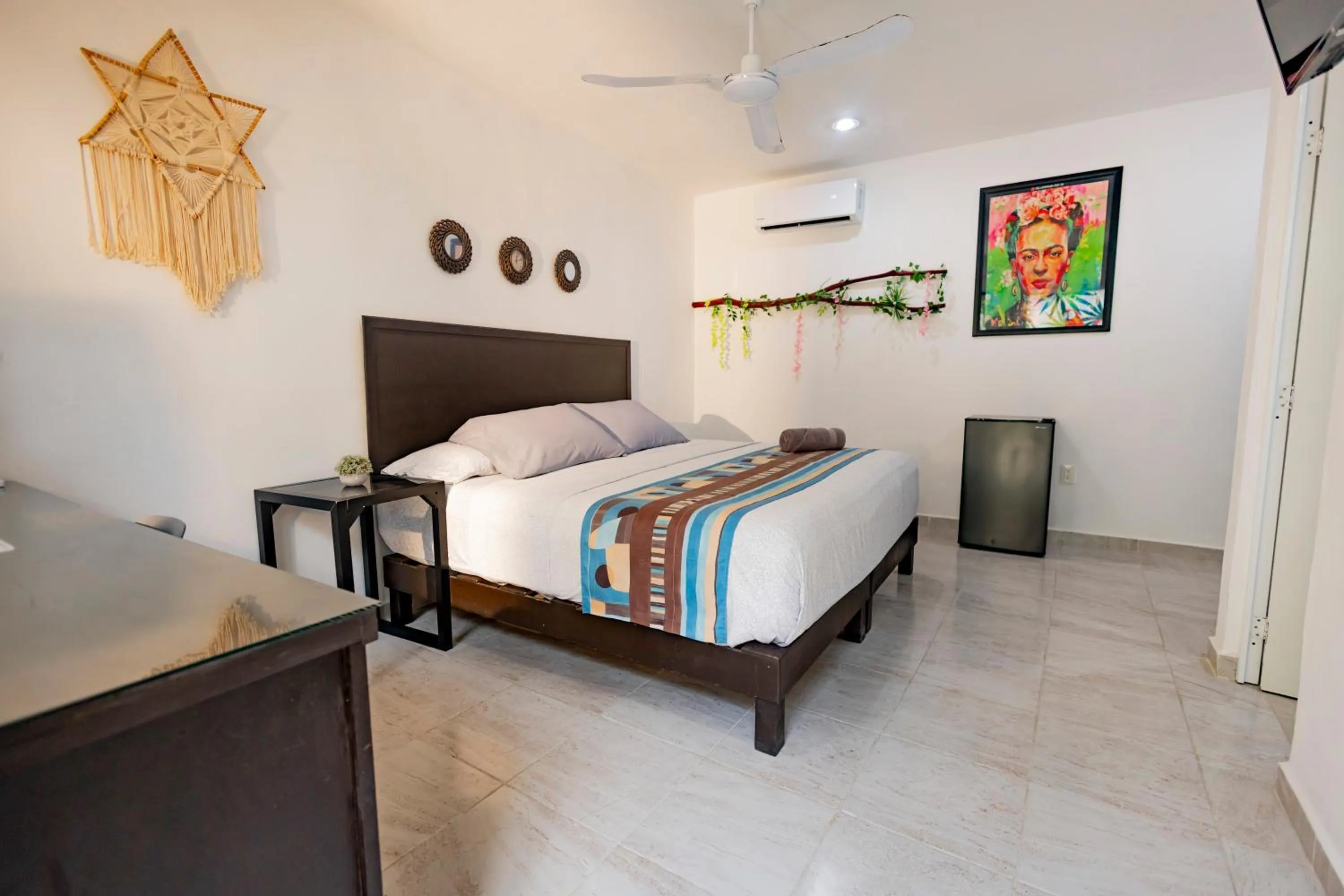 Bed in Puerto Morelos Hotel Las Palmas - Near the beach