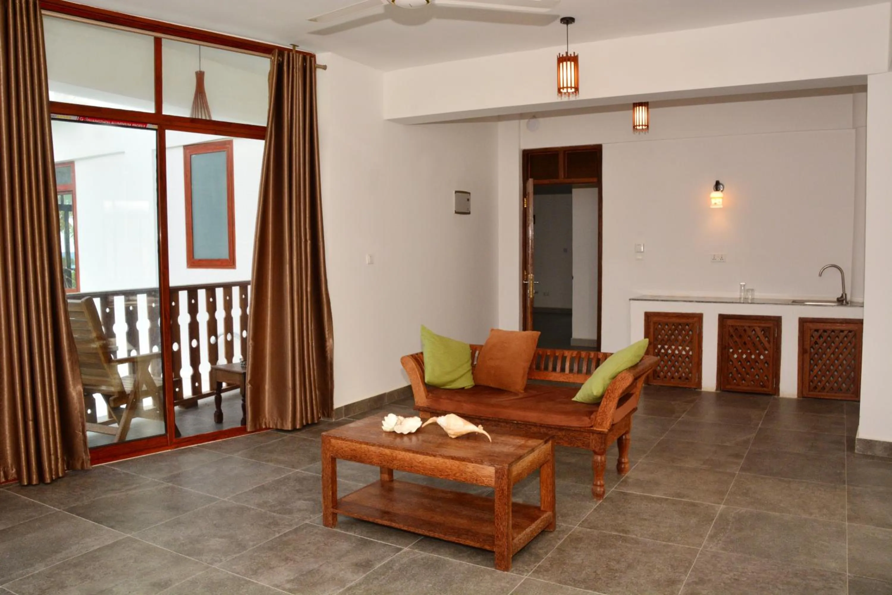 Seating area in Zanoceanique Hotel