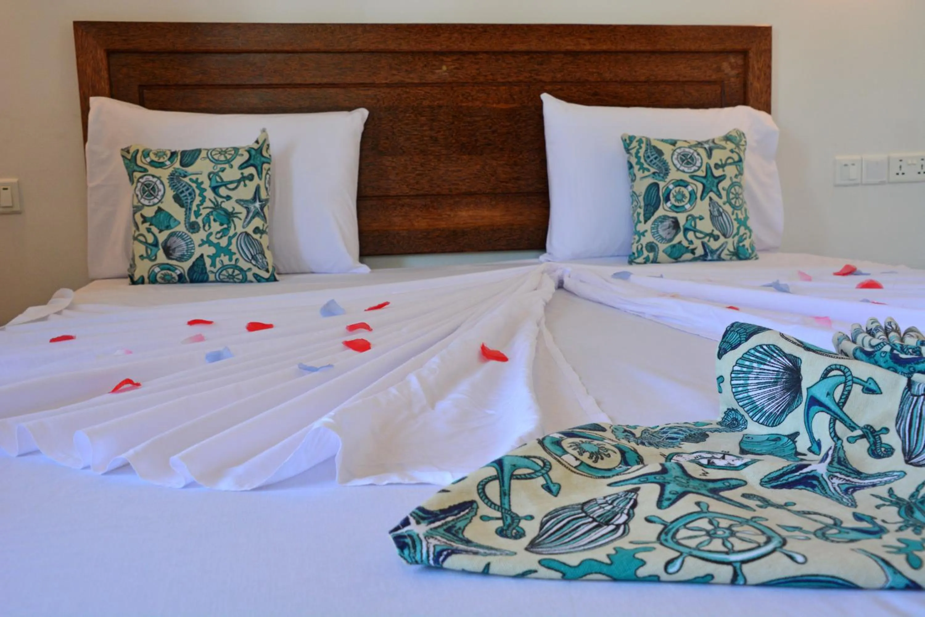 Bed in Zanoceanique Hotel