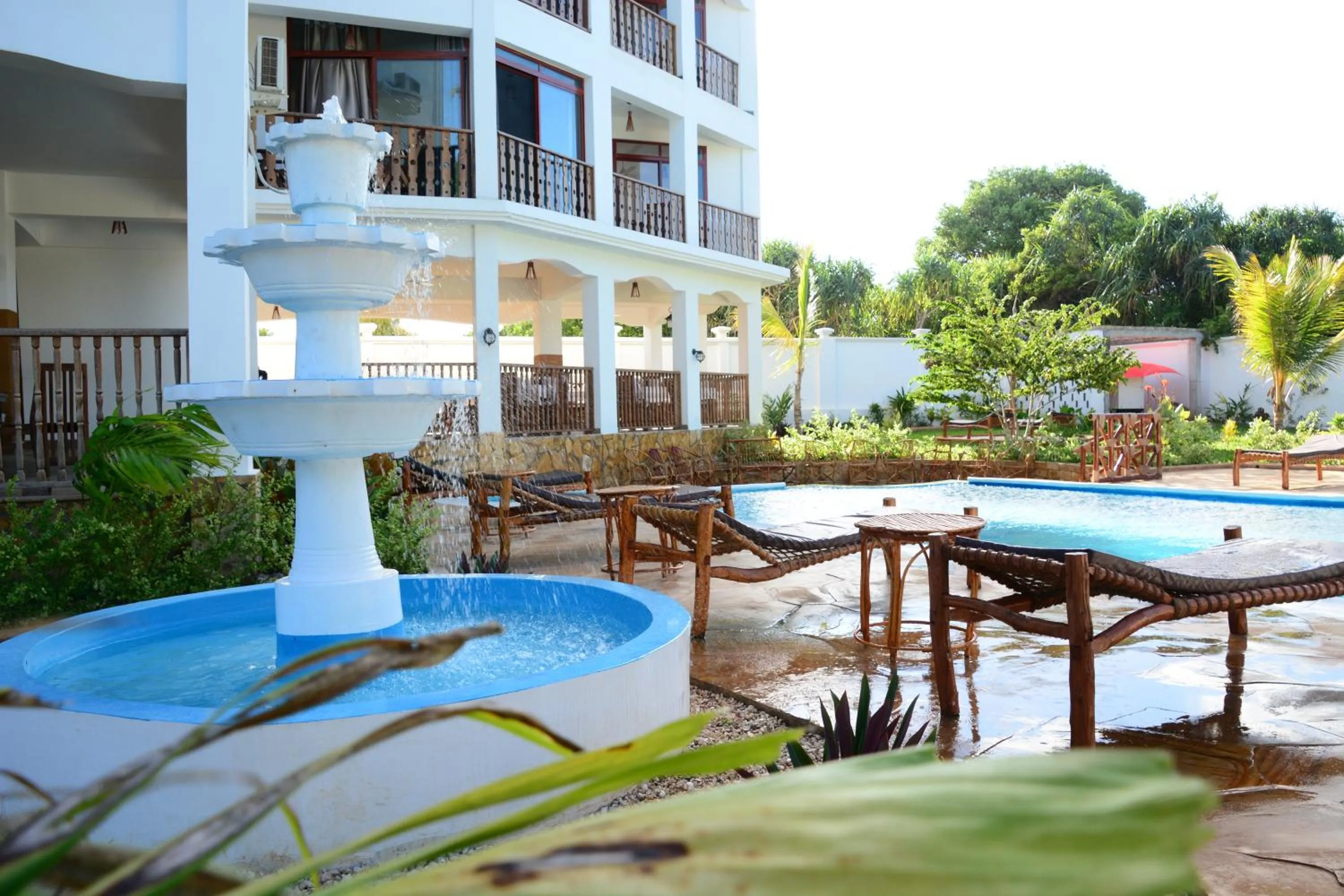 Garden view in Zanoceanique Hotel
