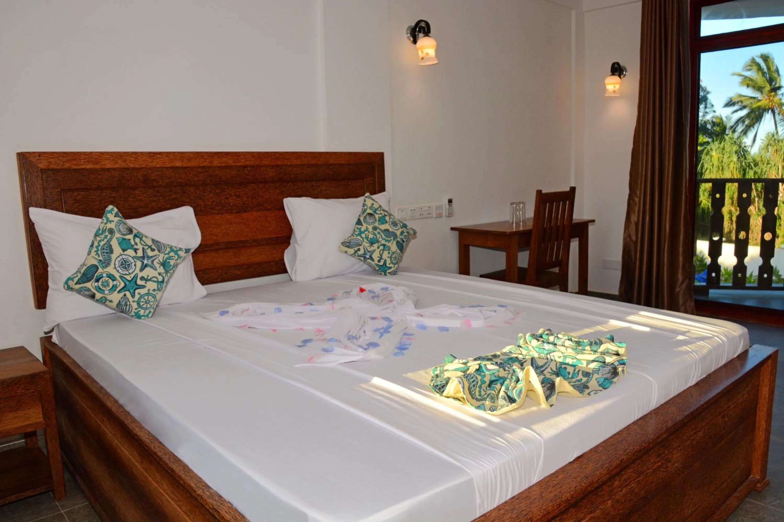 Bed in Zanoceanique Hotel