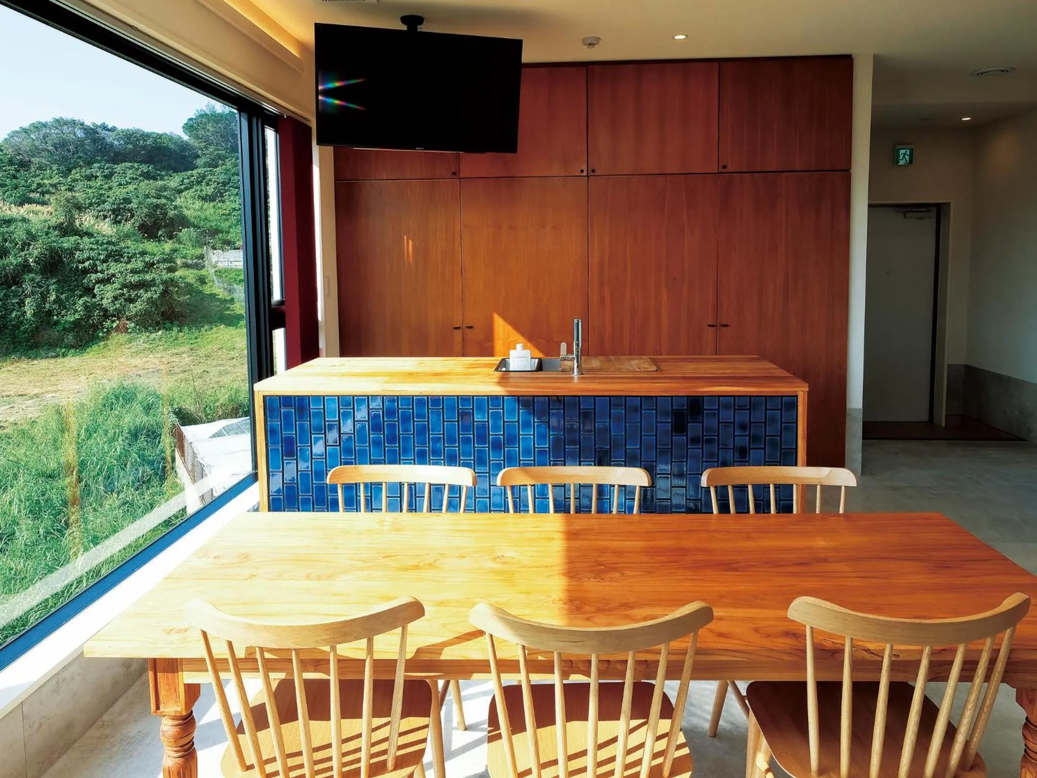 Living room in CHULAX OKINAWA YOMITAN【Designer Condominium Hotel】