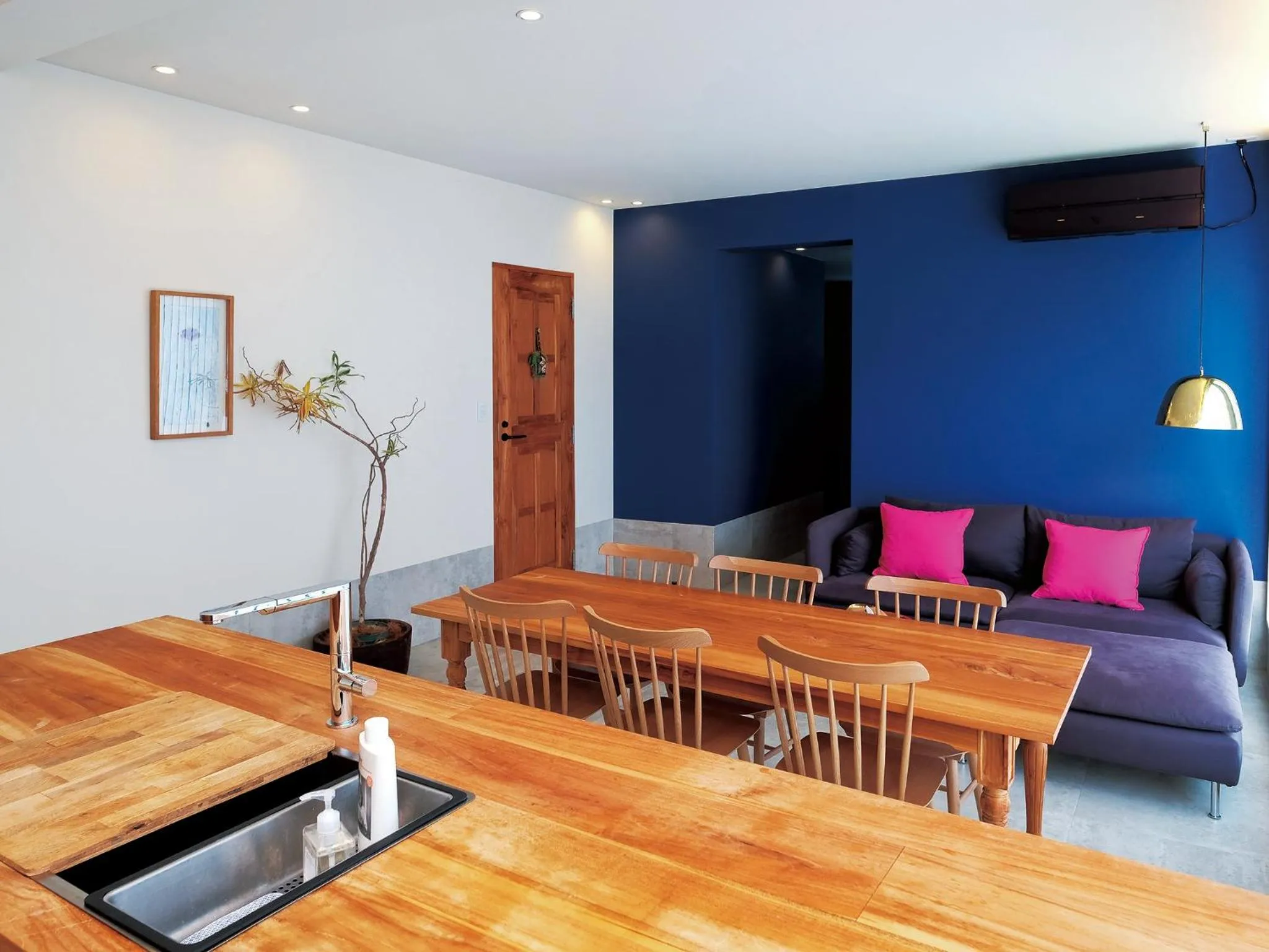 Living room in CHULAX OKINAWA YOMITAN【Designer Condominium Hotel】